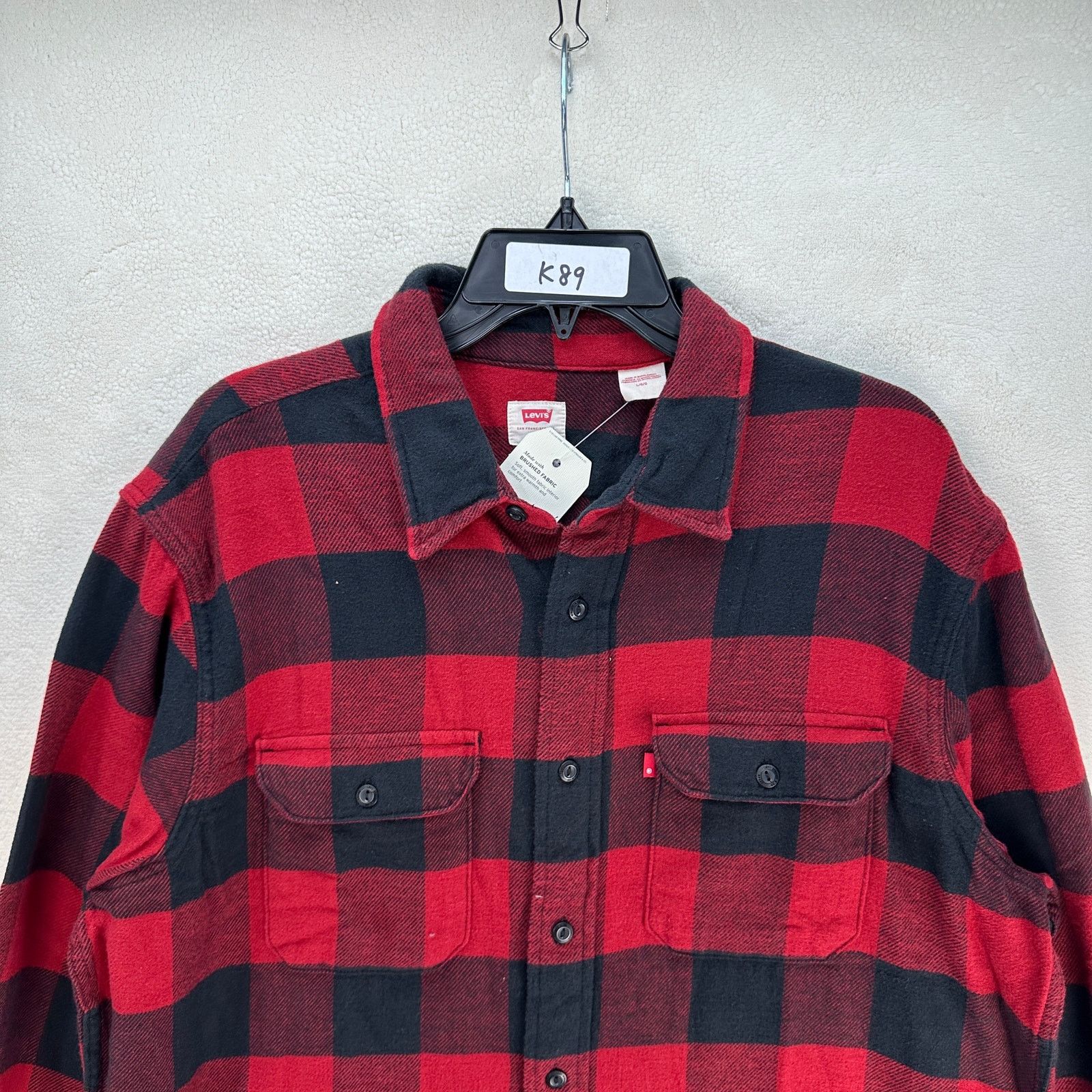 Levi's LEVI'S MEN'S LARGE CLASSIC WORKER SHIRT ALBANY BIKING RED Size US L / EU 52-54 / 3 - 2 Thumbnail