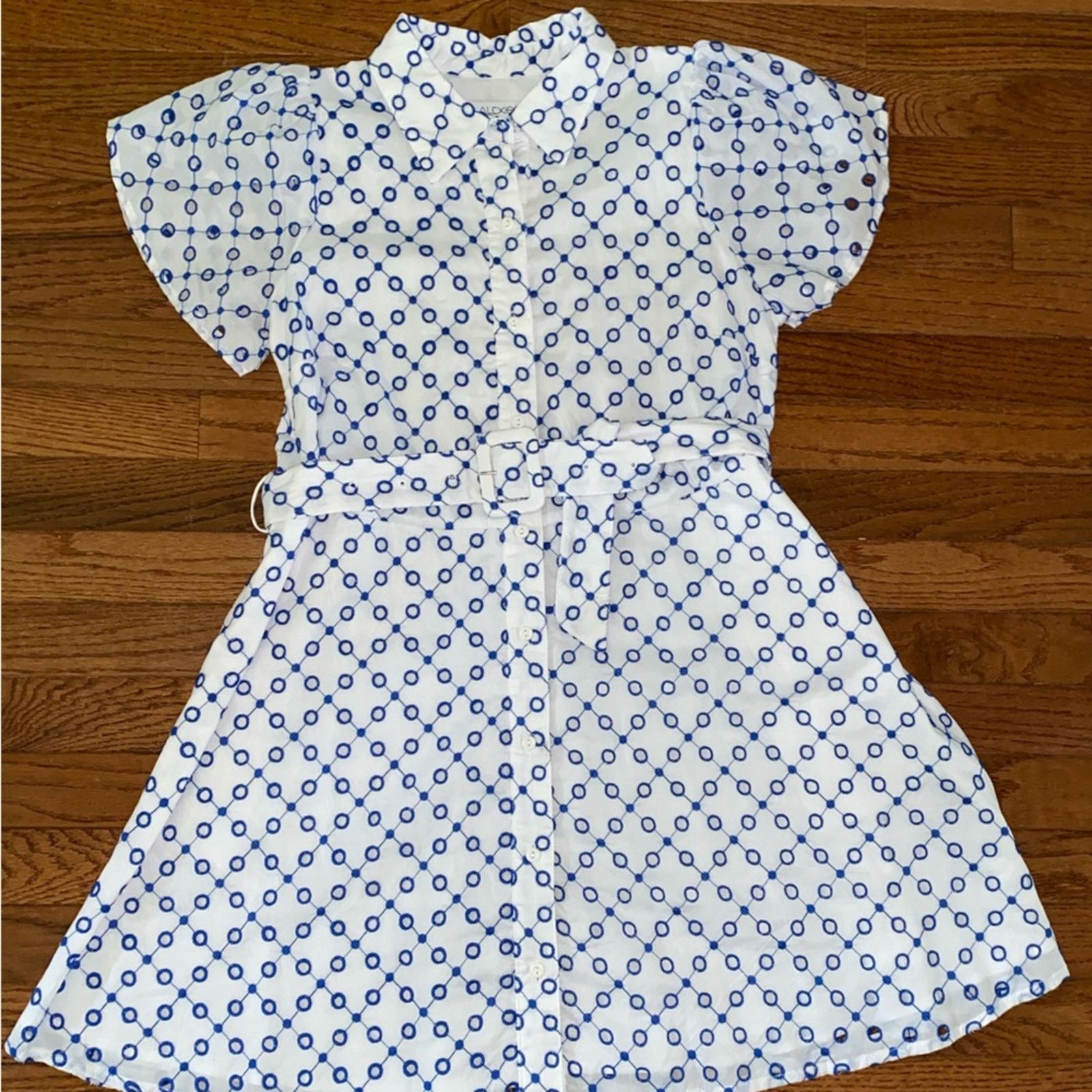 ALEXIS Alexis x Target Blue & White Tulip Eyelet‎ Dress Small EUC Size S / US 4 / IT 40 - 6 Thumbnail