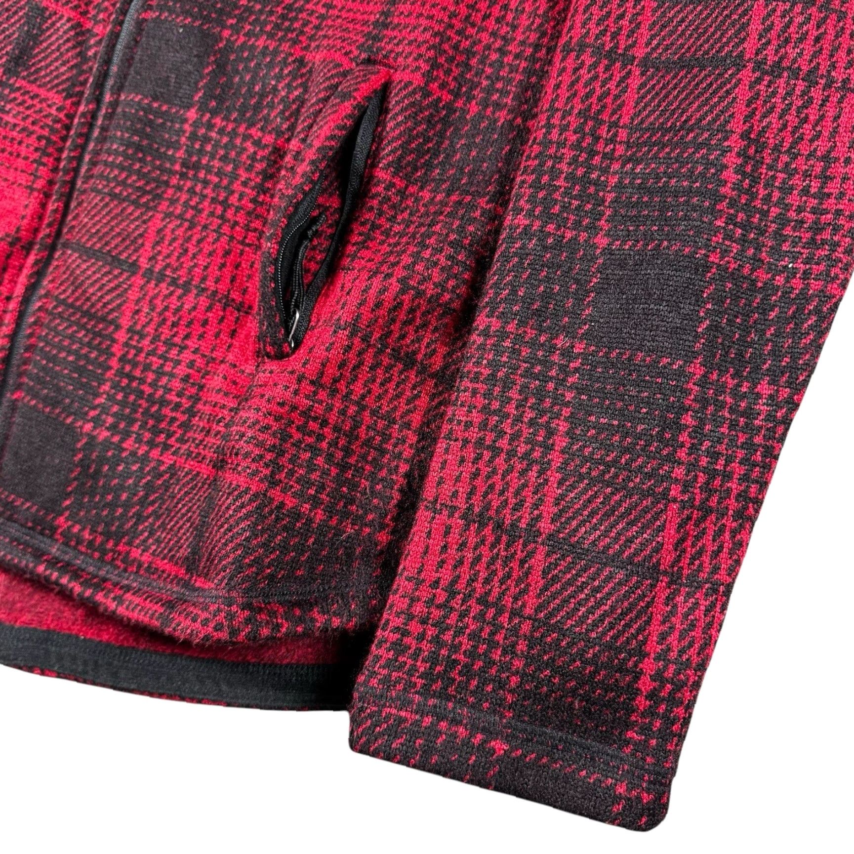 Vintage VINTAGE Flannel Shacket Women's Large (12-14) Swiss Tech Fleece Full Zip Hooded Jacket Size L / US 10 / IT 46 - 2 Thumbnail