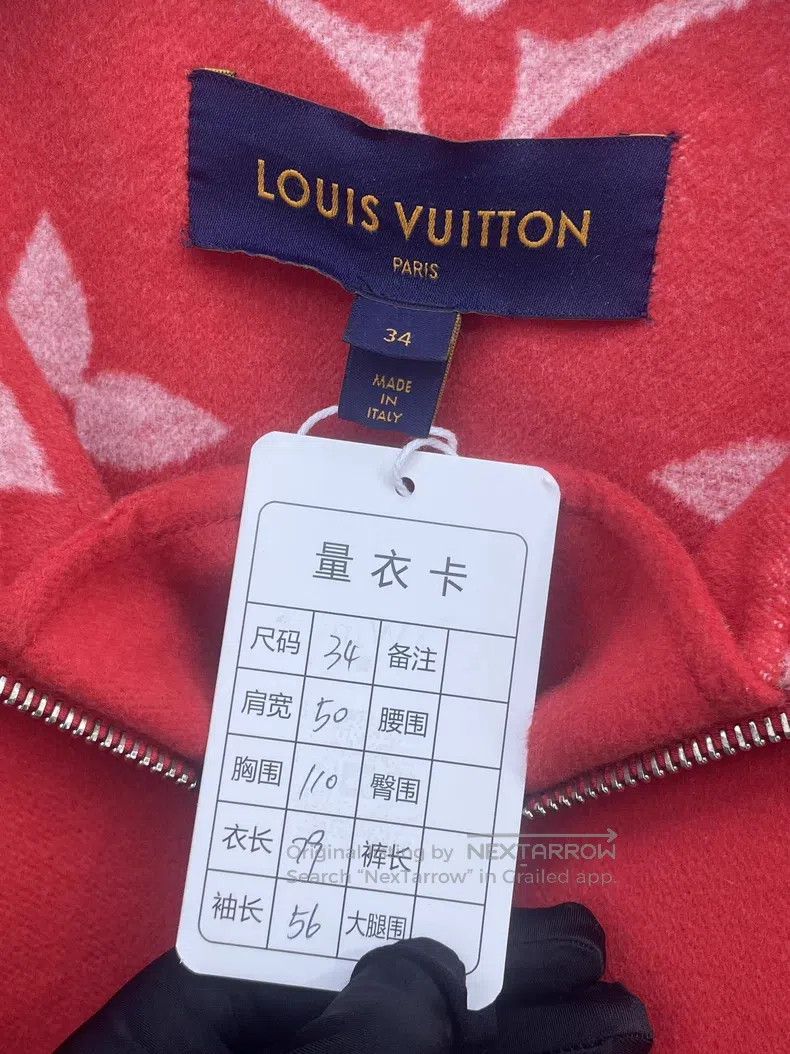 Louis Vuitton Louis Vuitton Red half zip wool long jacket Size XXS / US 00 / IT 34 - 7 Thumbnail