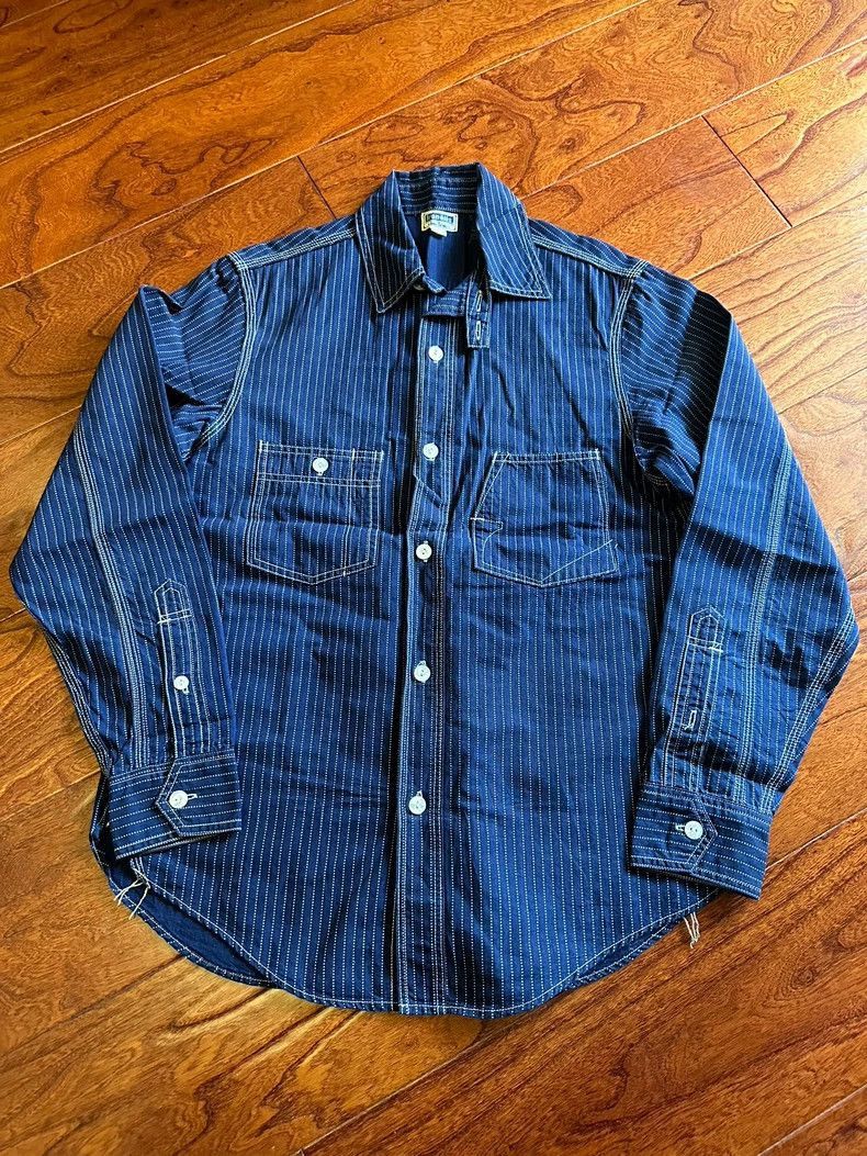 Freewheelers Freewheelers Wabash Striped Shirt 15 Code-2506 Size US M / EU 48-50 / 2 - 1 Thumbnail