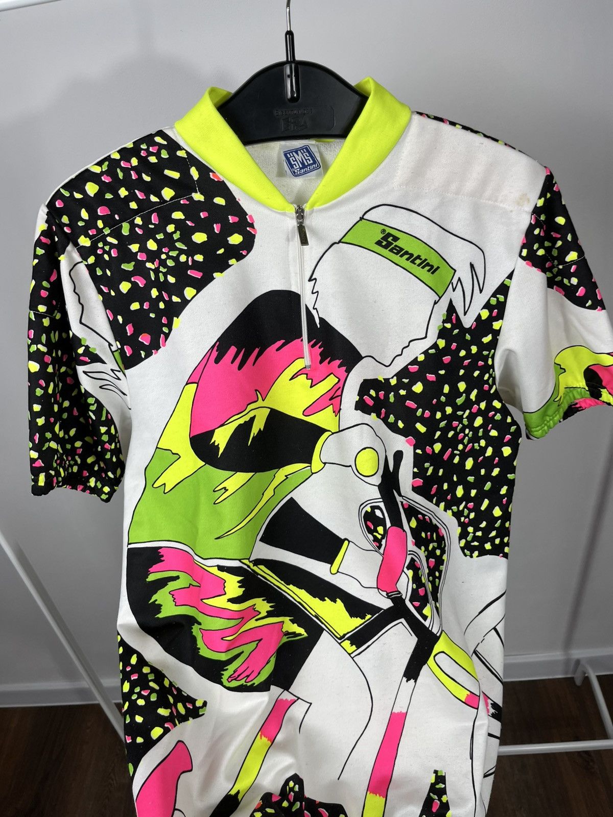 Other Vintage Santini Cycling Jersey Made in Italy XXL Bike Shirt Size US XXL / EU 58 / 5 - 9 Thumbnail