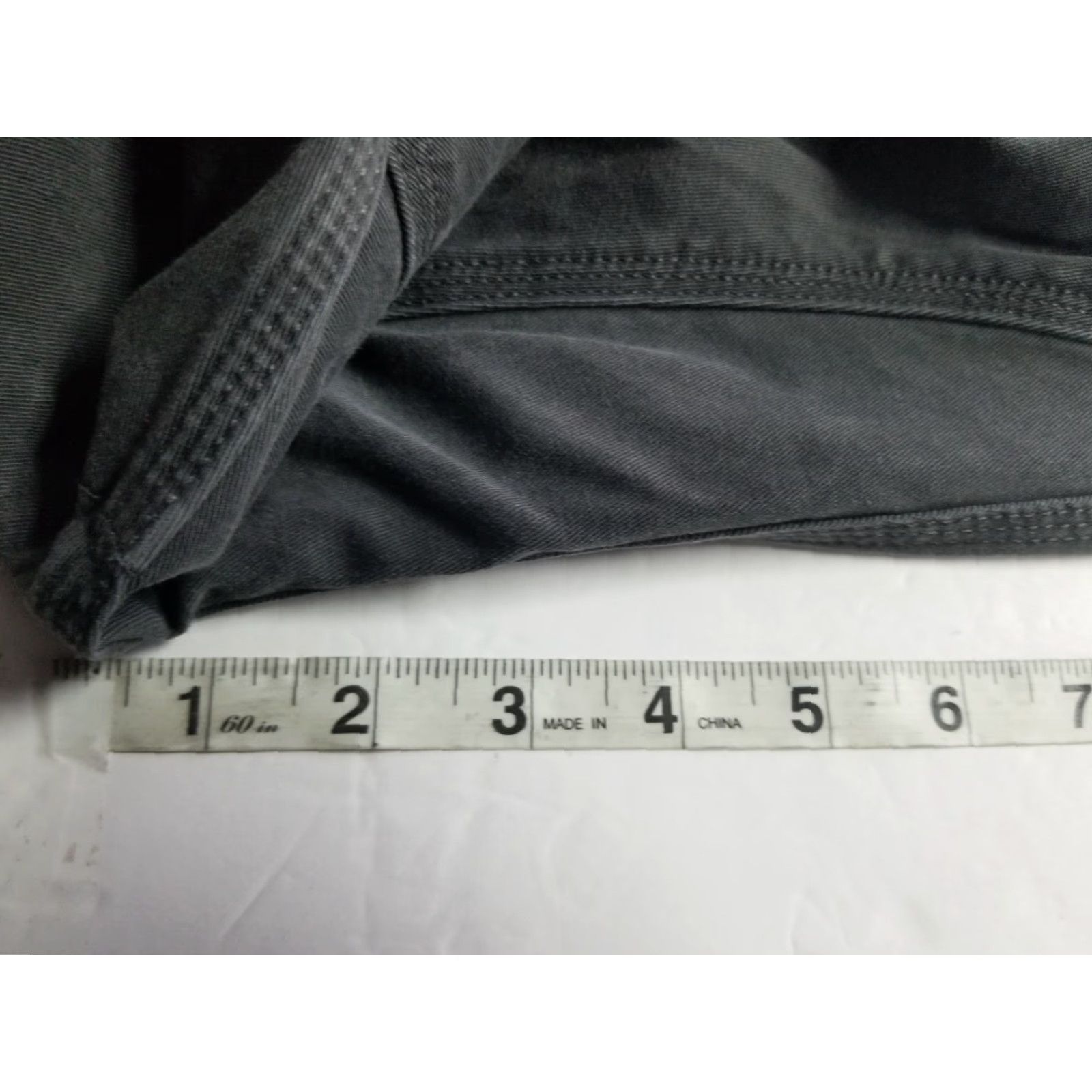 Vintage DU/ER Mens Pants Slim Fit 36 x 29 Cotton Twill Chino with Logo (Gray) Classic Tapered Flat Front Regular Size 36 Mens Size US 36 / EU 52 - 5 Thumbnail