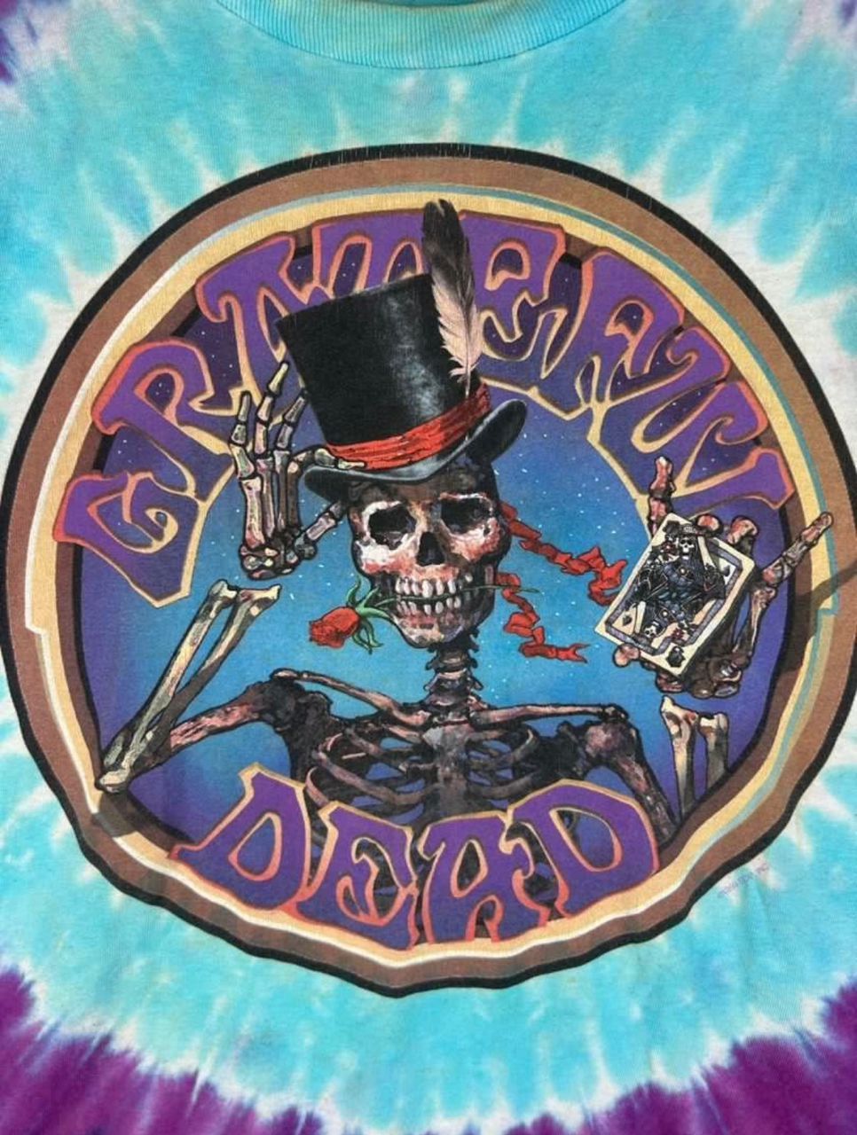 Band Tees × Grateful Dead Vintage Grateful Dead 90s Tye Die Tshirt Size US XXL / EU 58 / 5 - 5 Thumbnail