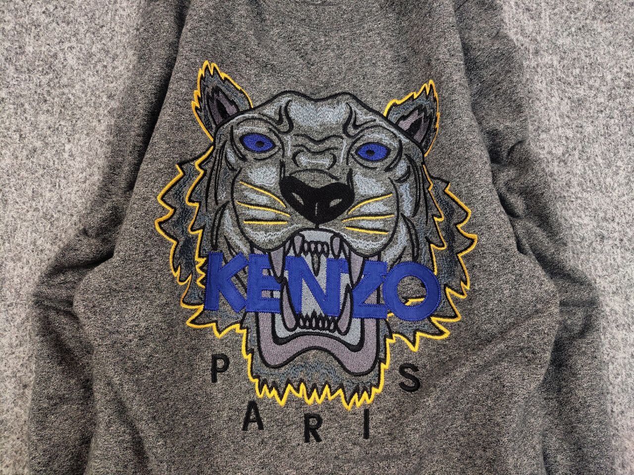 Kenzo Kenzo classic tiger embroidered Crewneck Gray Sweatshirt Size US S / EU 44-46 / 1 - 9 Thumbnail