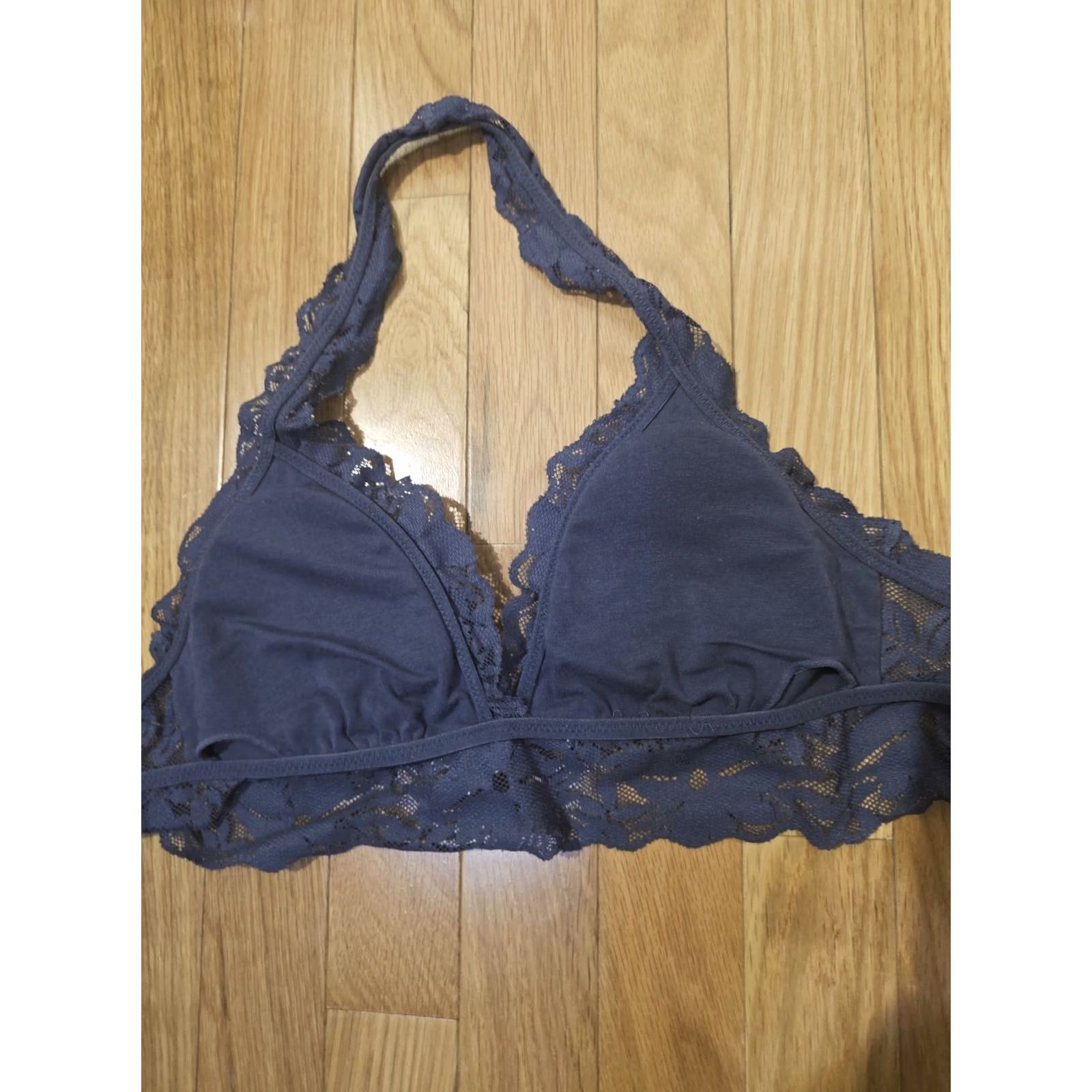 Vintage Aerie Blue Lace Bralette Halter S Wire Free Bralette Women Small XS? Size ONE SIZE - 5 Thumbnail