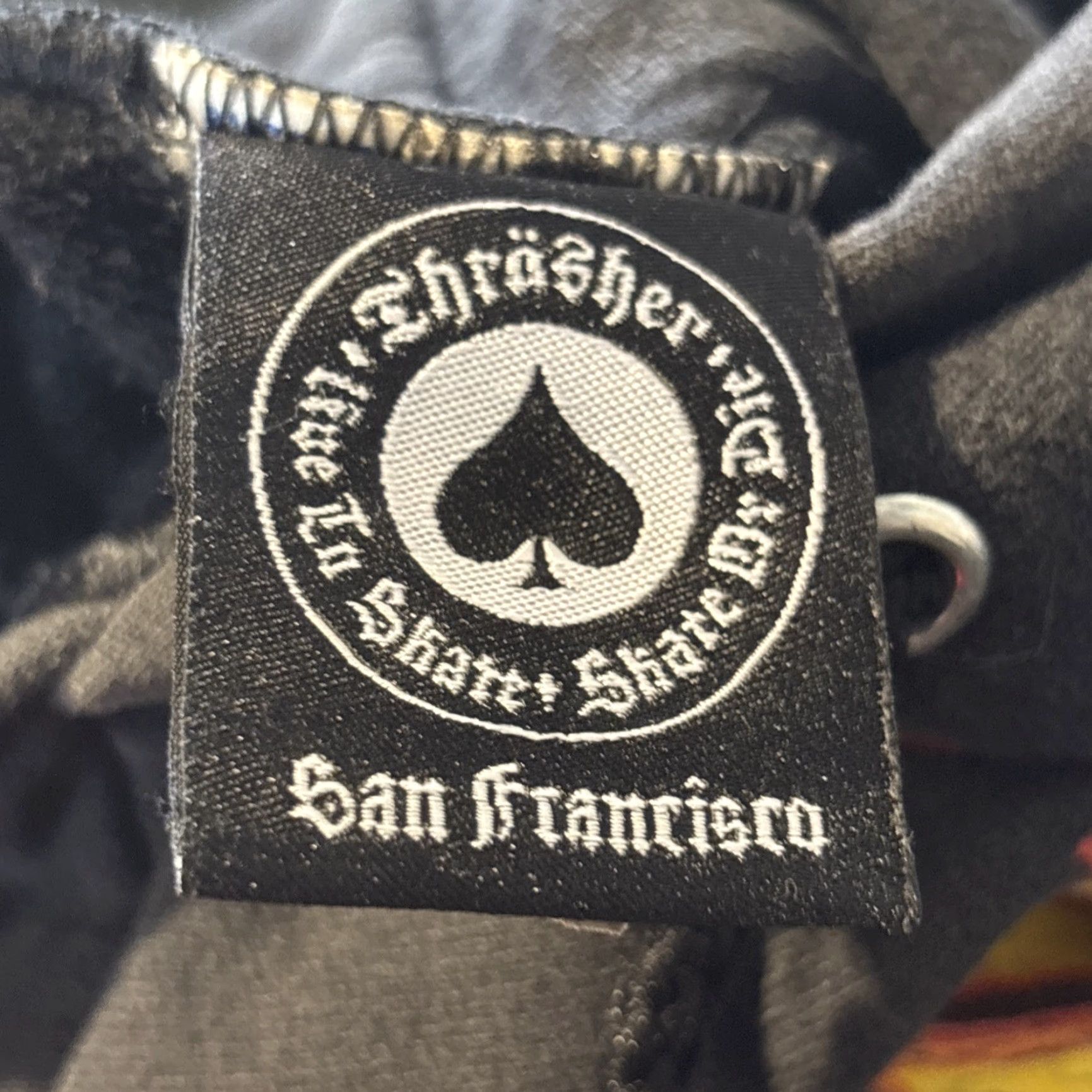 Thrasher VINTAGE Thrasher Hoodies Shirt Men Medium Black Thrasher Distressed Flame Graphic Print 90s Grunge Skating Pullover Hoodie Mens Size US M / EU 48-50 / 2 - 6 Thumbnail
