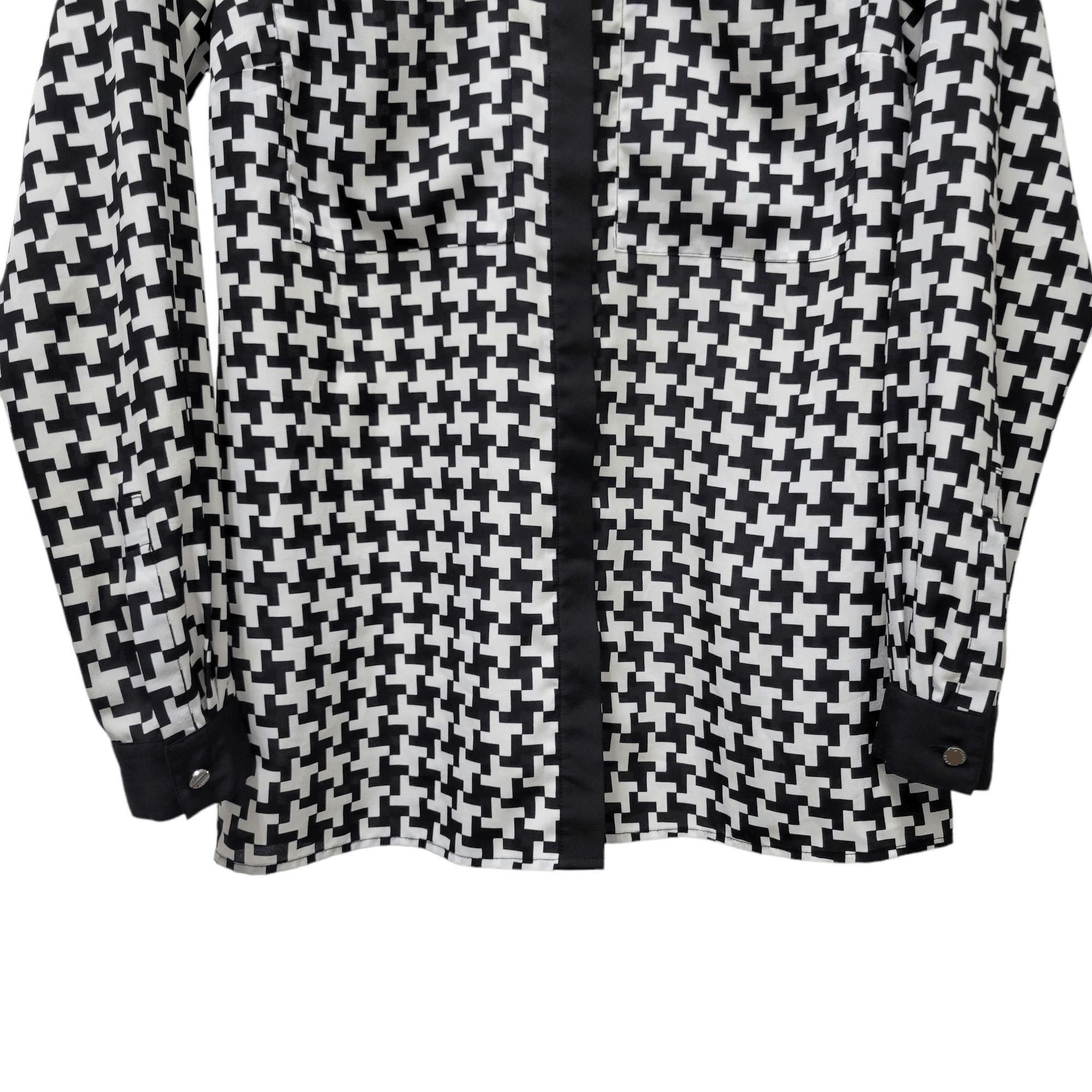 Michael Kors Michael Kors Women's Black & White Blouse Size 6 Size M / US 6-8 / IT 42-44 - 4 Thumbnail