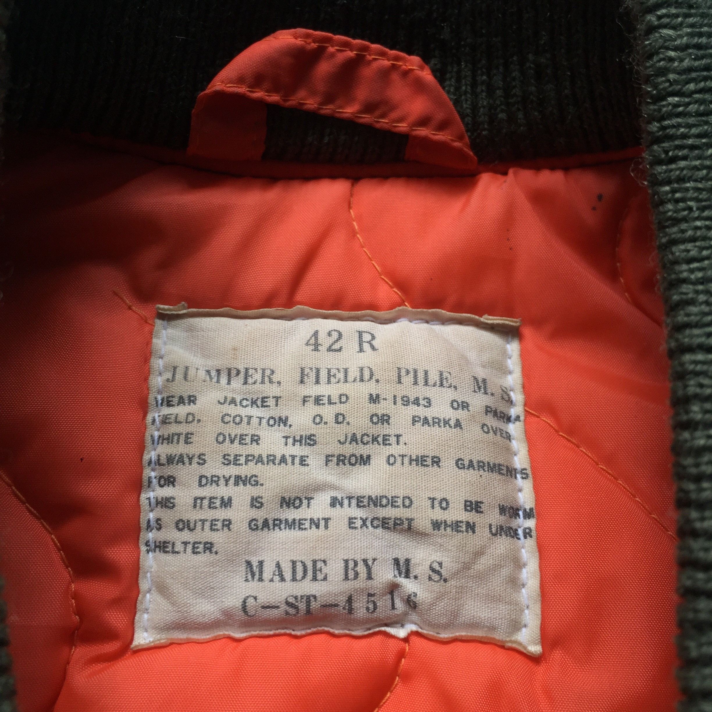 Vintage 60s Bomber Jacket Army Talon Zipper Size 42 M-L Size US L / EU 52-54 / 3 - 6 Thumbnail