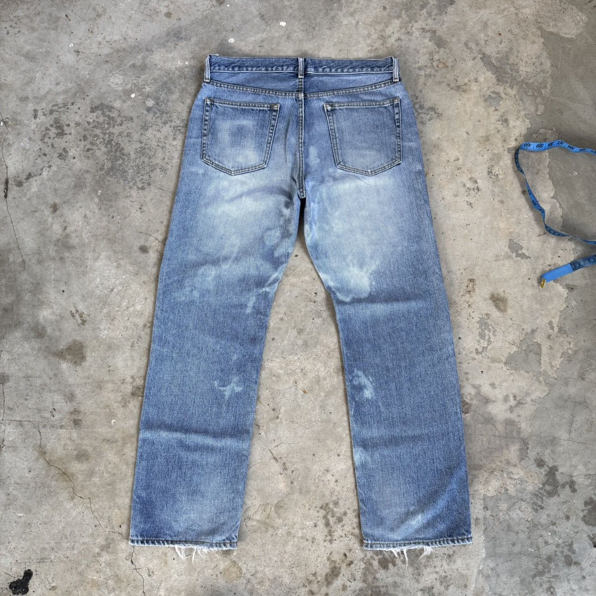 Japanese Brand Vintage Japanese Distressed Faded Stone Wash Denim Jeans Size US 35 - 8 Thumbnail