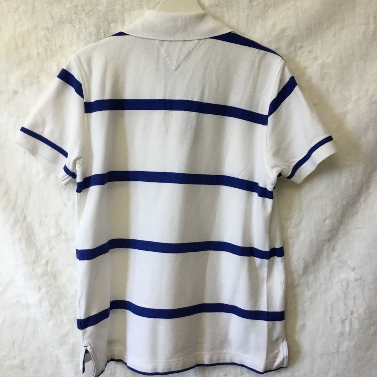 Tommy Hilfiger Tommy Hilfiger Men White Striped Polo Shirt Size US M / EU 48-50 / 2 - 4 Thumbnail