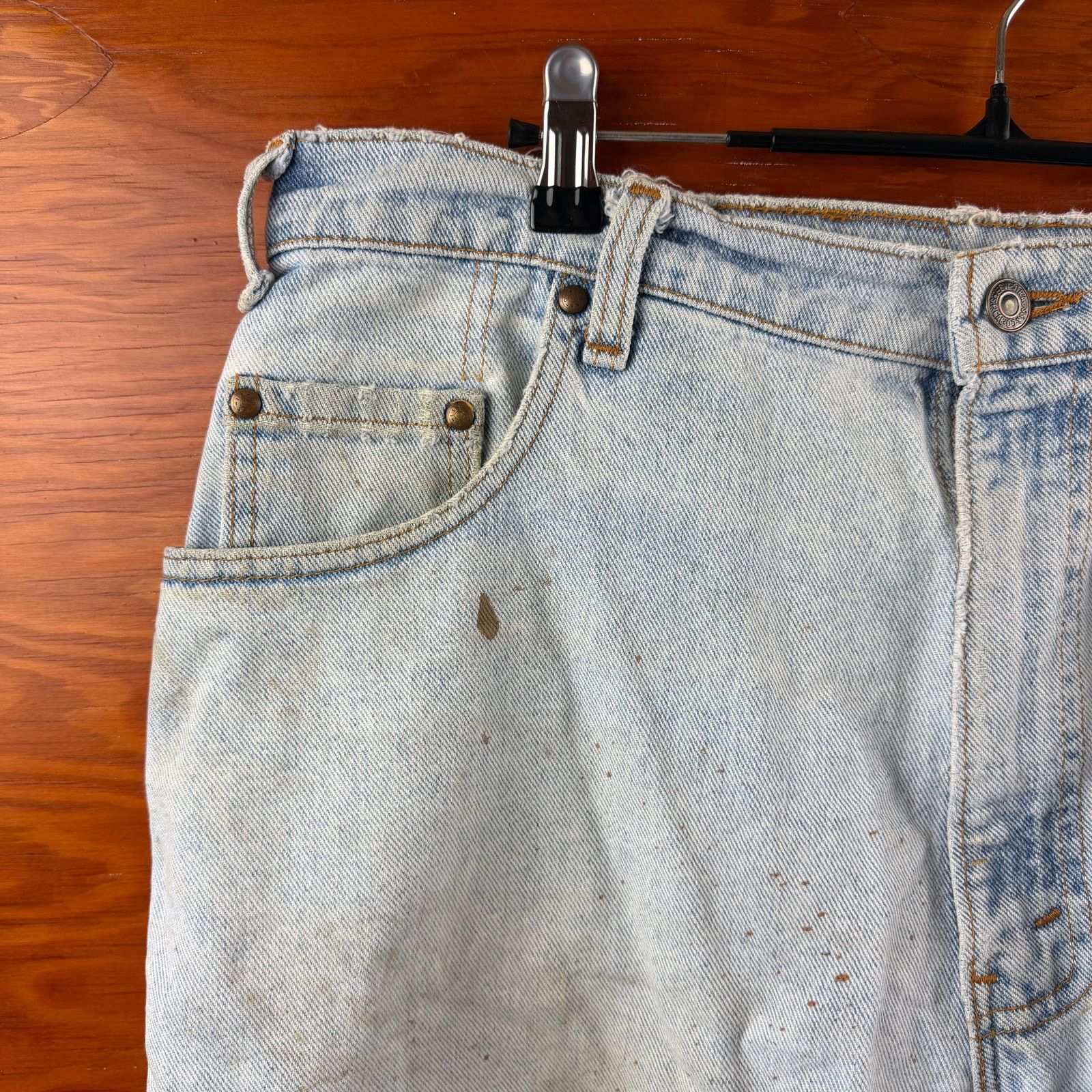 Levi's Vintage Levi's Denim Shorts 545 Light Washed 38" Size US 38 / EU 54 - 5 Thumbnail