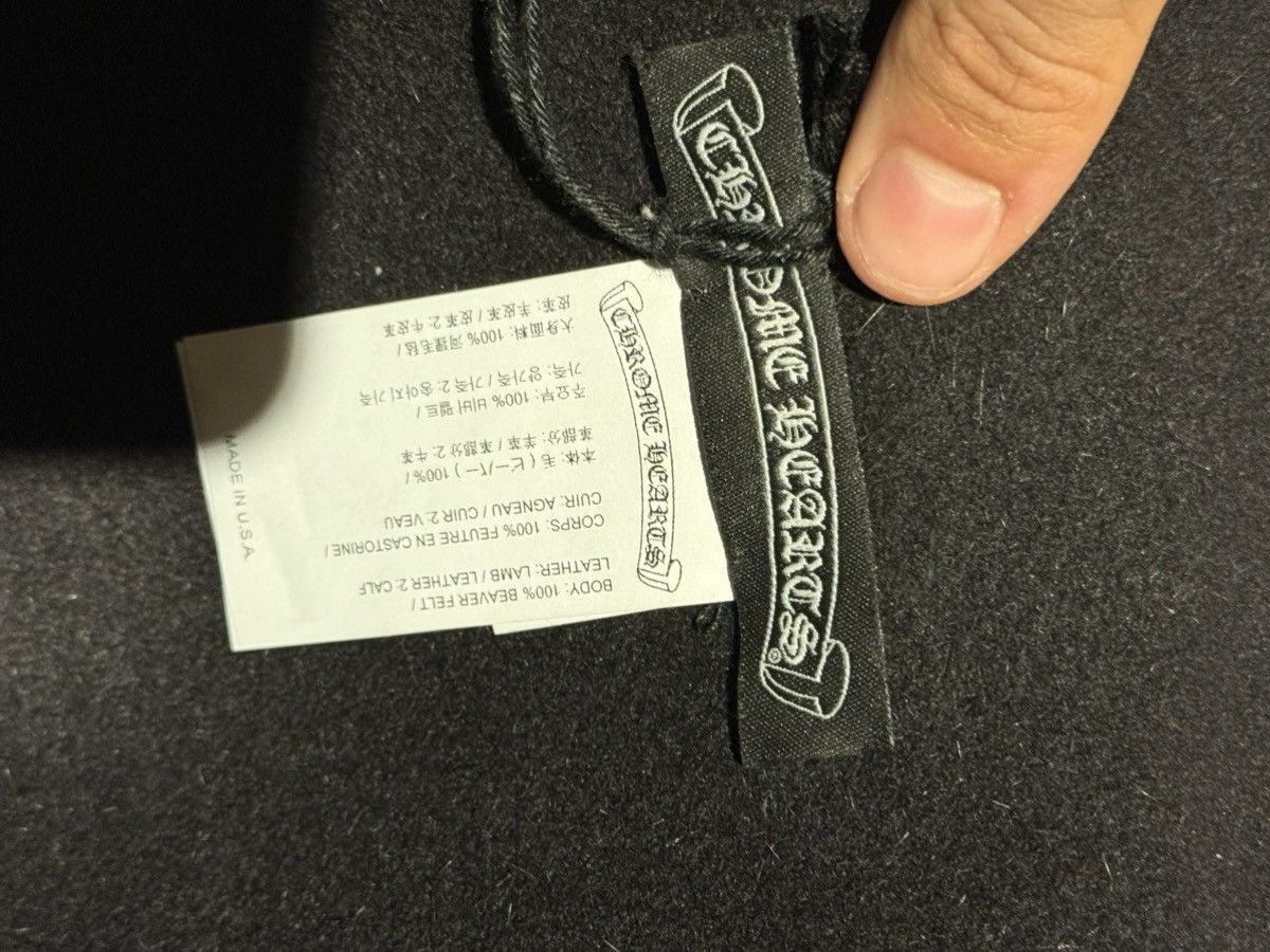 Chrome Hearts CH Patch Beaver Felt Hat Crash Helmet Size ONE SIZE - 4 Thumbnail