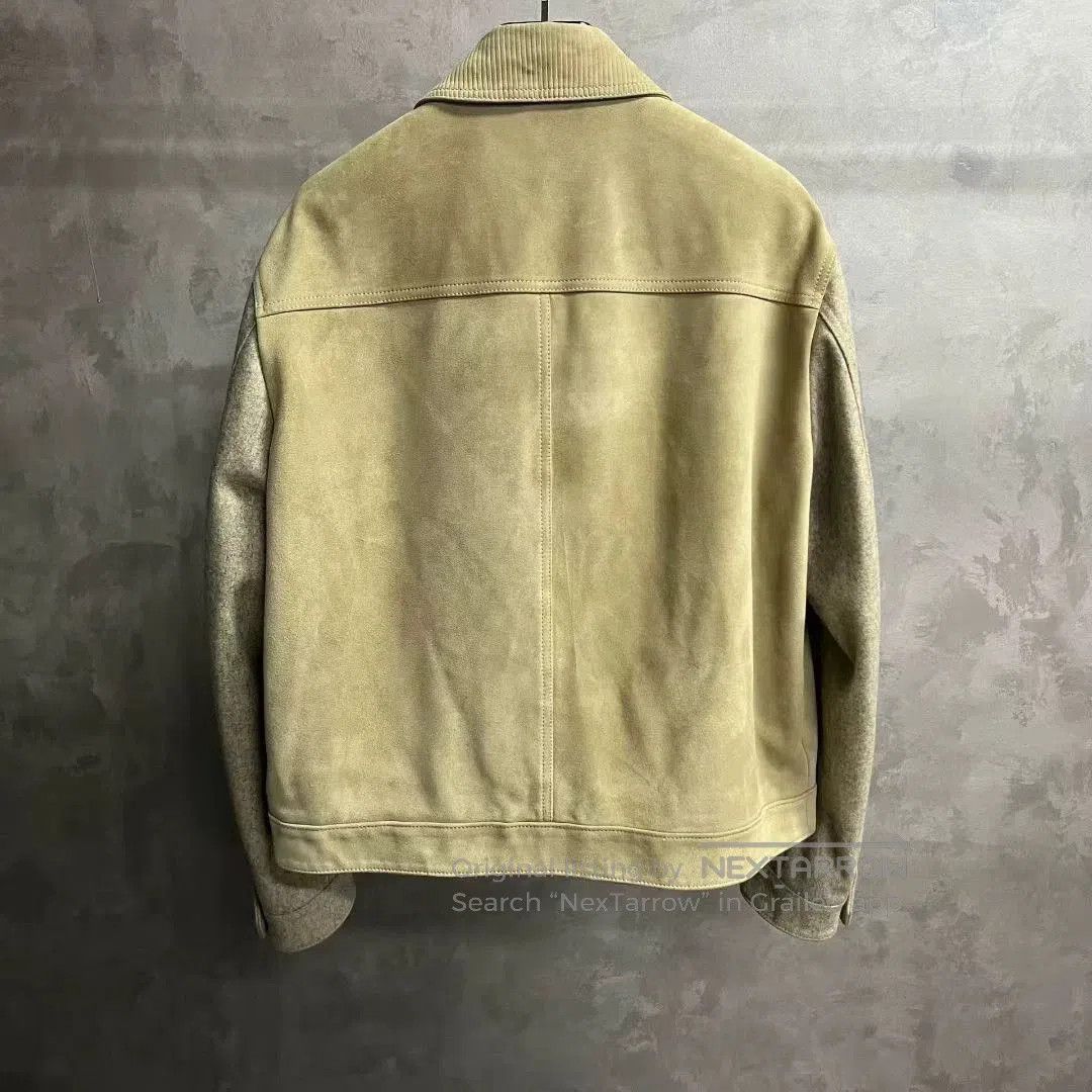 Dior dior beige logo embroidered casual leather jacket. Size US XXL / EU 58 / 5 - 2 Thumbnail