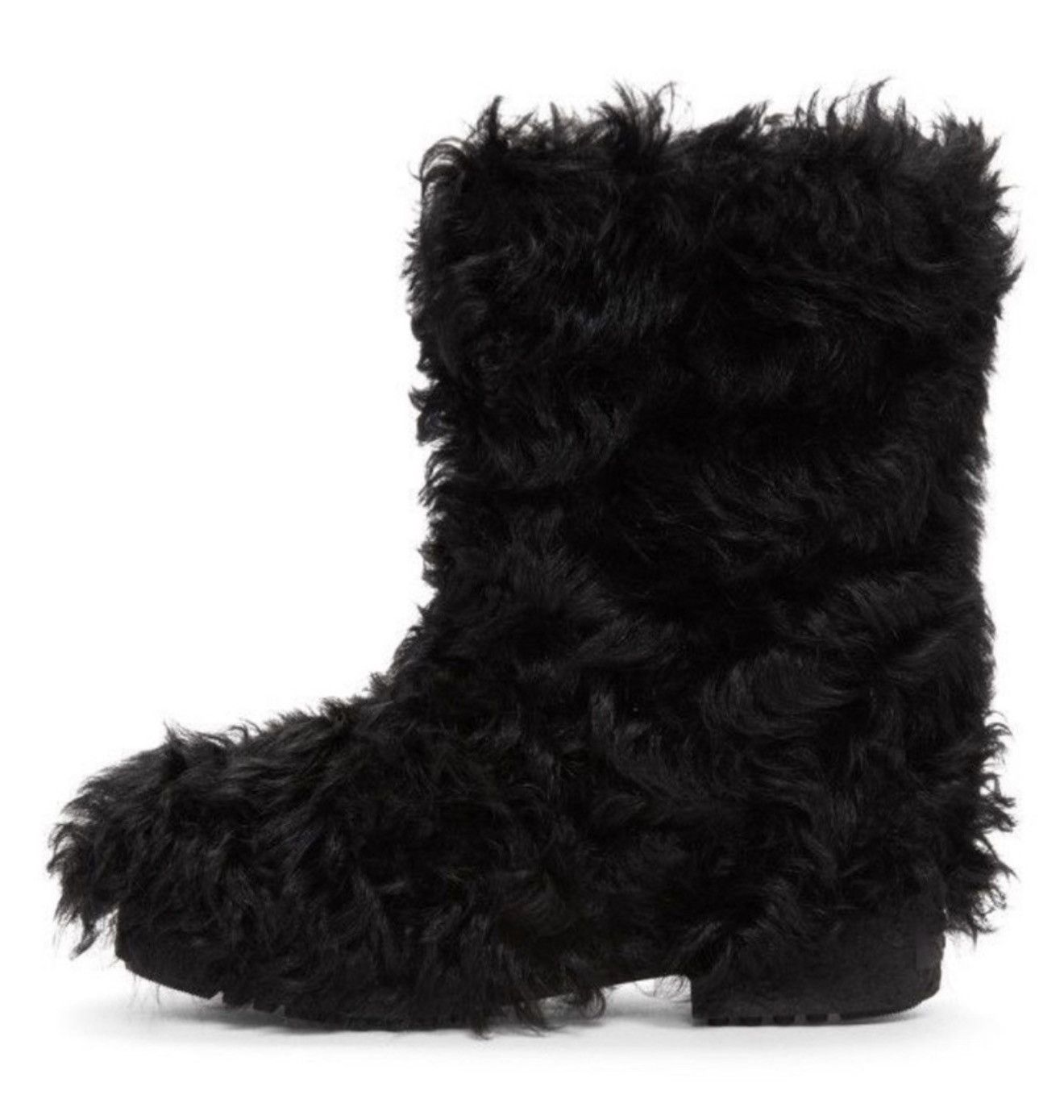 Saint Laurent Paris SAINT LAURENT CURLY SHEARLING FUR BOOTS Size US 8.5 / EU 41-42 - 1 Thumbnail