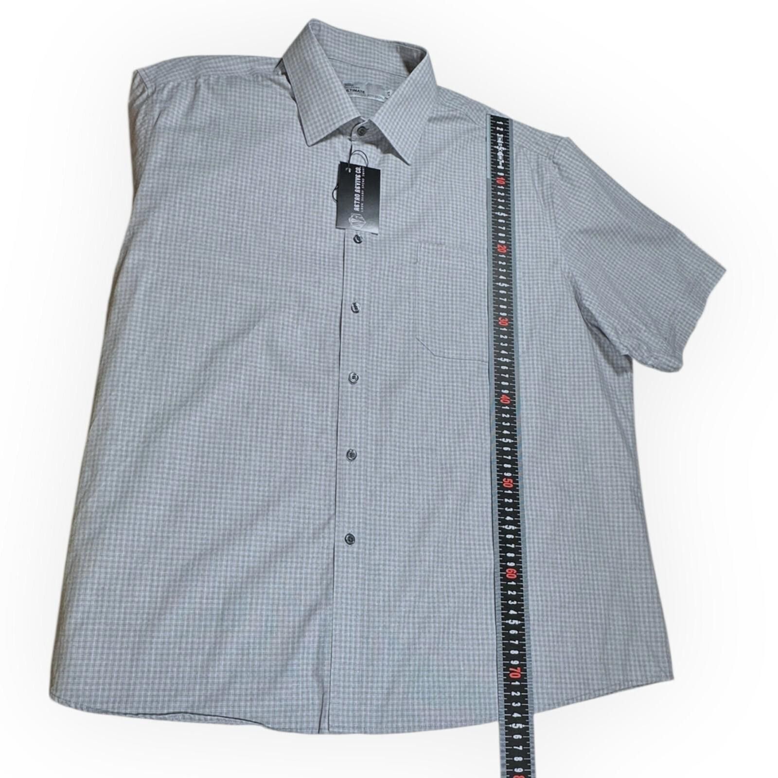Marks & Spencer Marks & Spenser Shirt Men's UK Size 2XL Grey Non Iron Size 48R - 10 Thumbnail