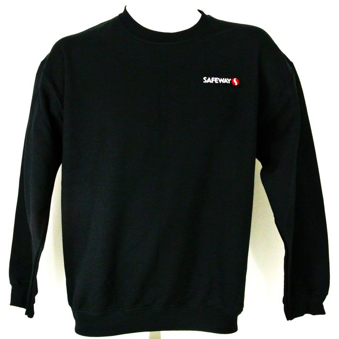 Gildan SAFEWAY Grocery Store Employee Uniform Black Sweatshirt Grailed