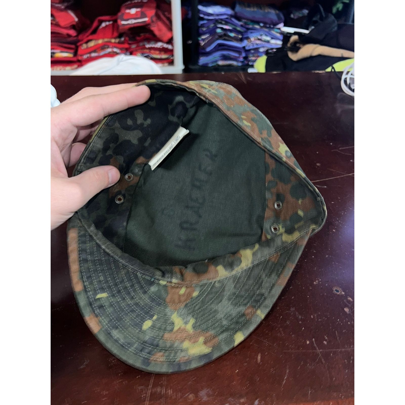 Vintage Vintage German Army Camo Hat Military Cap Berlin 1992 VTG OS Size ONE SIZE - 8 Thumbnail