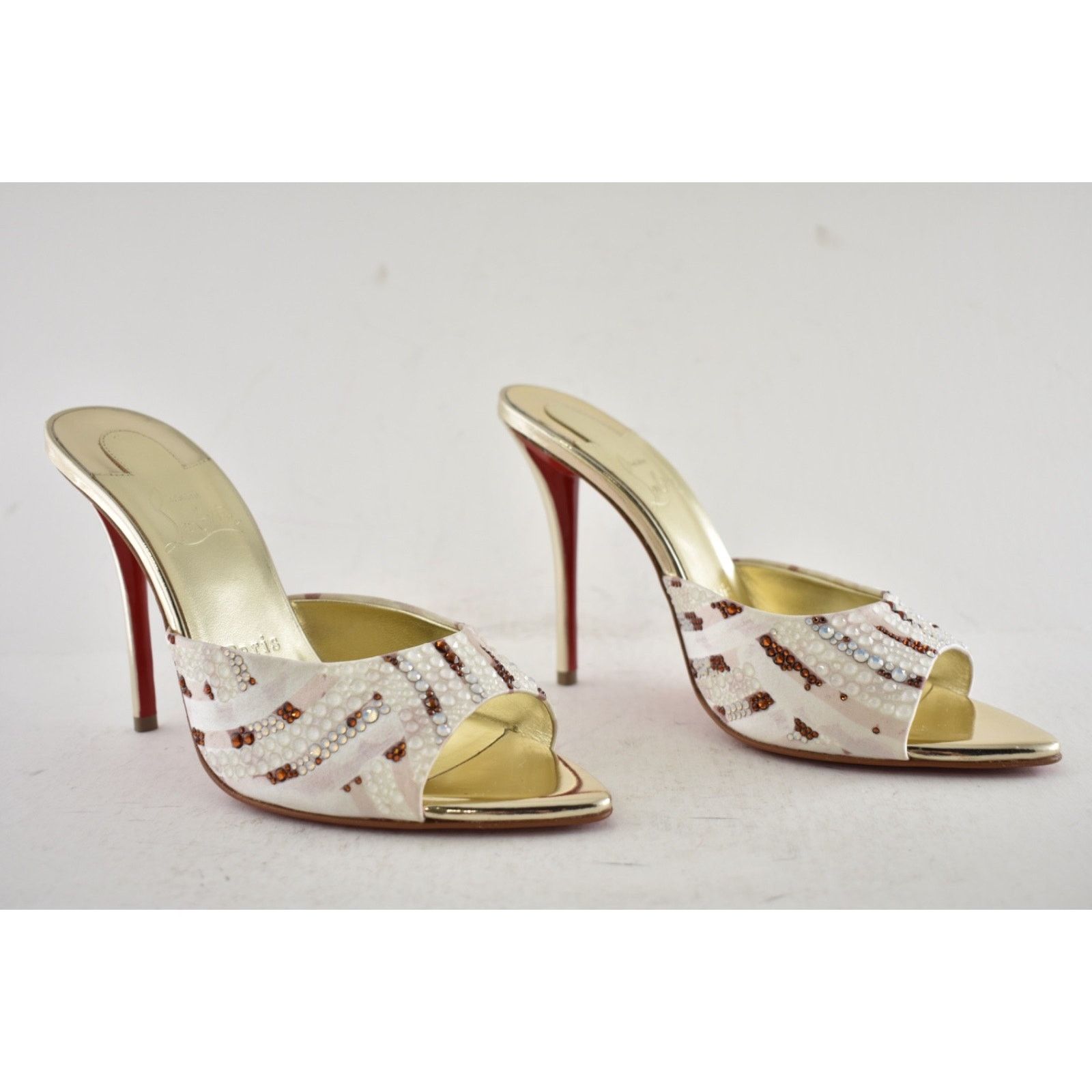 Christian Louboutin Christian Louboutin Miss Z Mule Gaagal Strass 100 Pump 40 Size US 10 / IT 40 - 6 Thumbnail