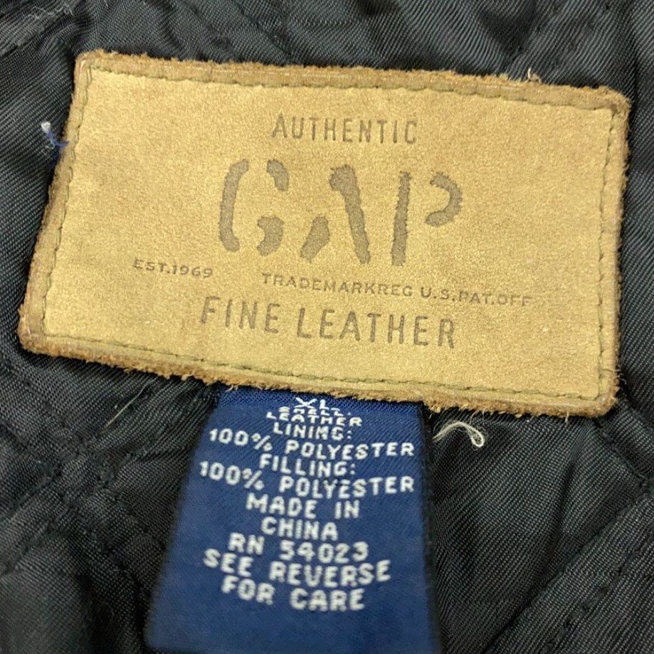 Gap VINTAGE Gap Leather Jacket Womens XL Black Insulated Zip Size XL / US 12-14 / IT 48-50 - 6 Thumbnail