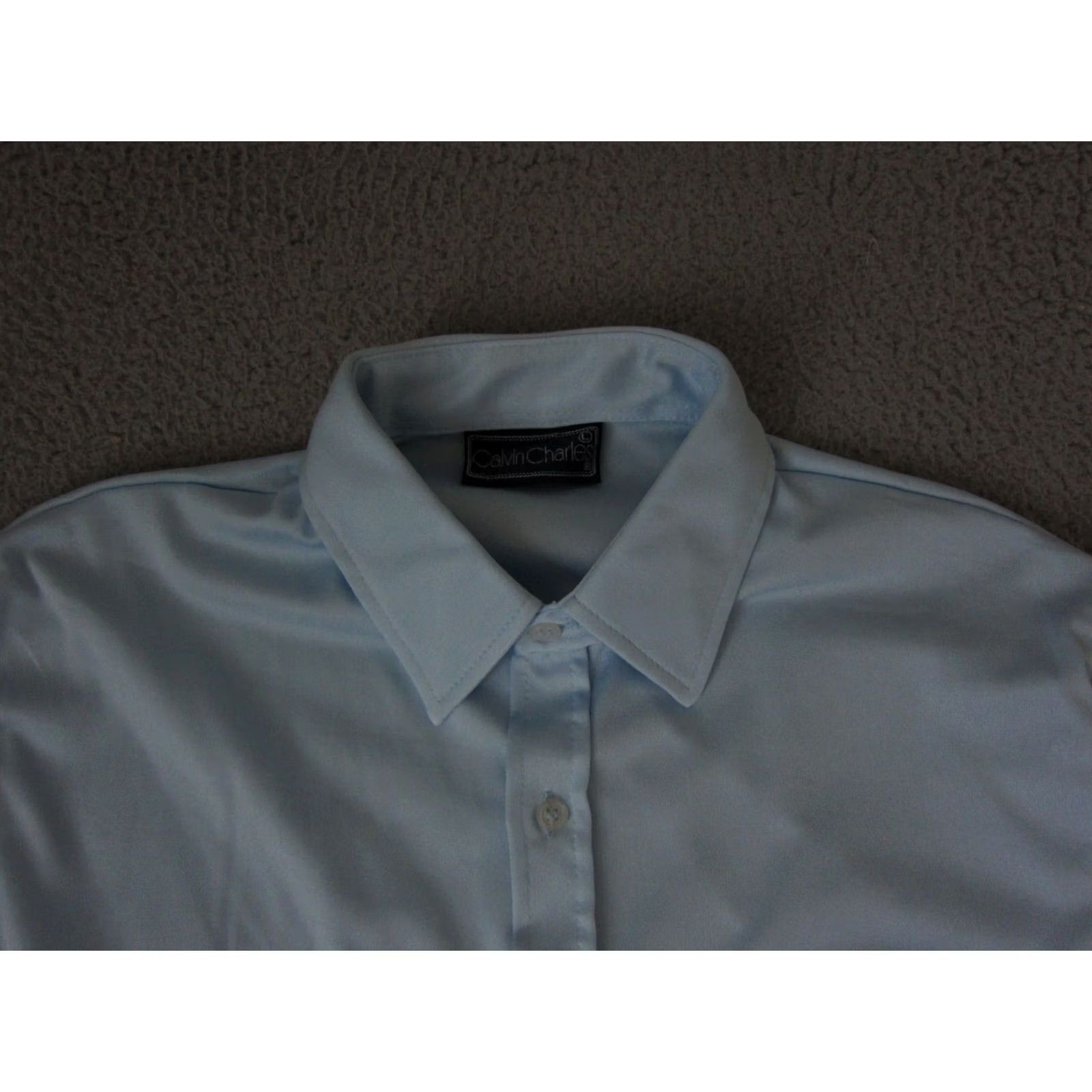 Arrow VINTAGE Arrow Shirt Adult L Blue 60s 70s Plaid Button-Up Mens Size US L / EU 52-54 / 3 - 2 Thumbnail