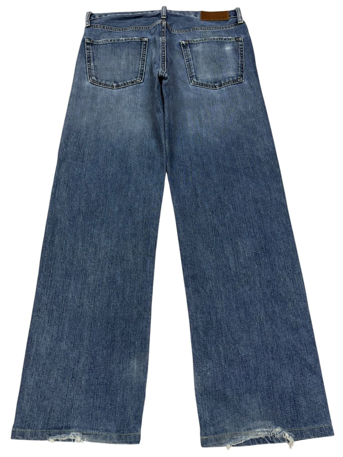 Japanese Brand × Kaihara Denim Vintage Kaihara Uniqlo S-003 Faded Blue Washed Jeans Size US 32 / EU 48 - 2 Thumbnail