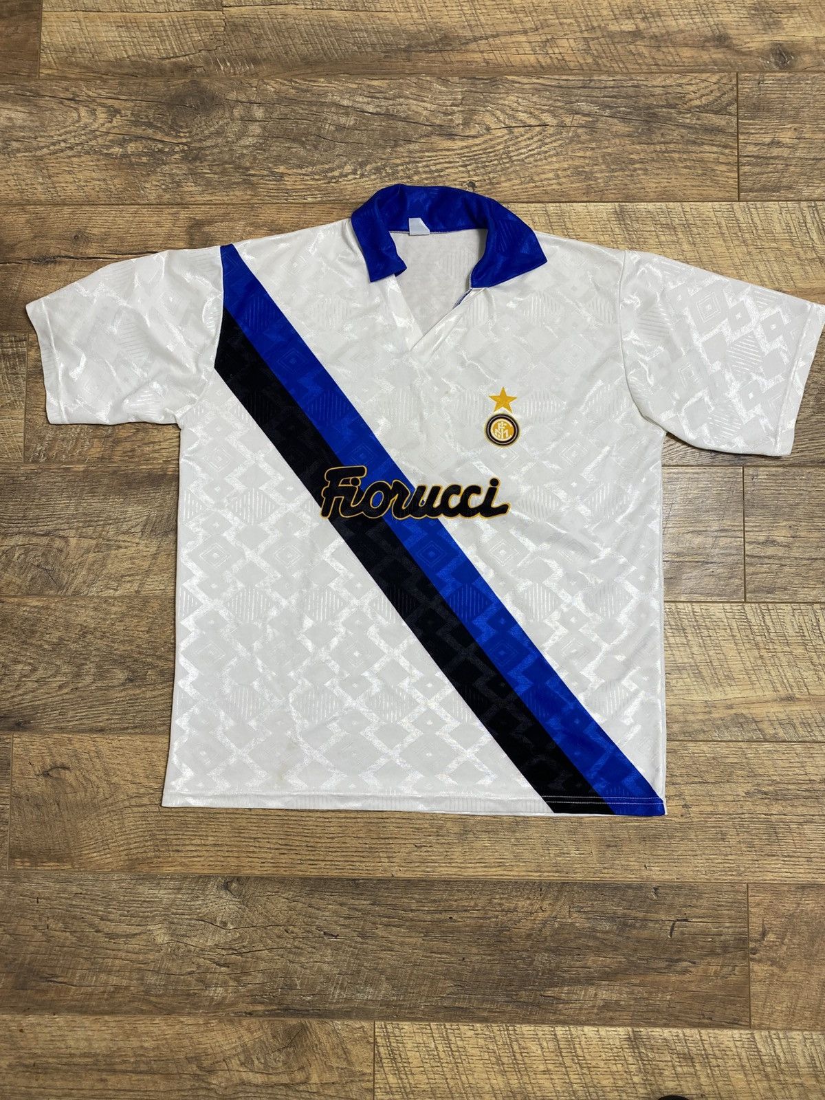 Vintage Inter Milan 1993-94 Away Retro Jersey Bergkamp #10 L Size US L / EU 52-54 / 3 - 1 Thumbnail