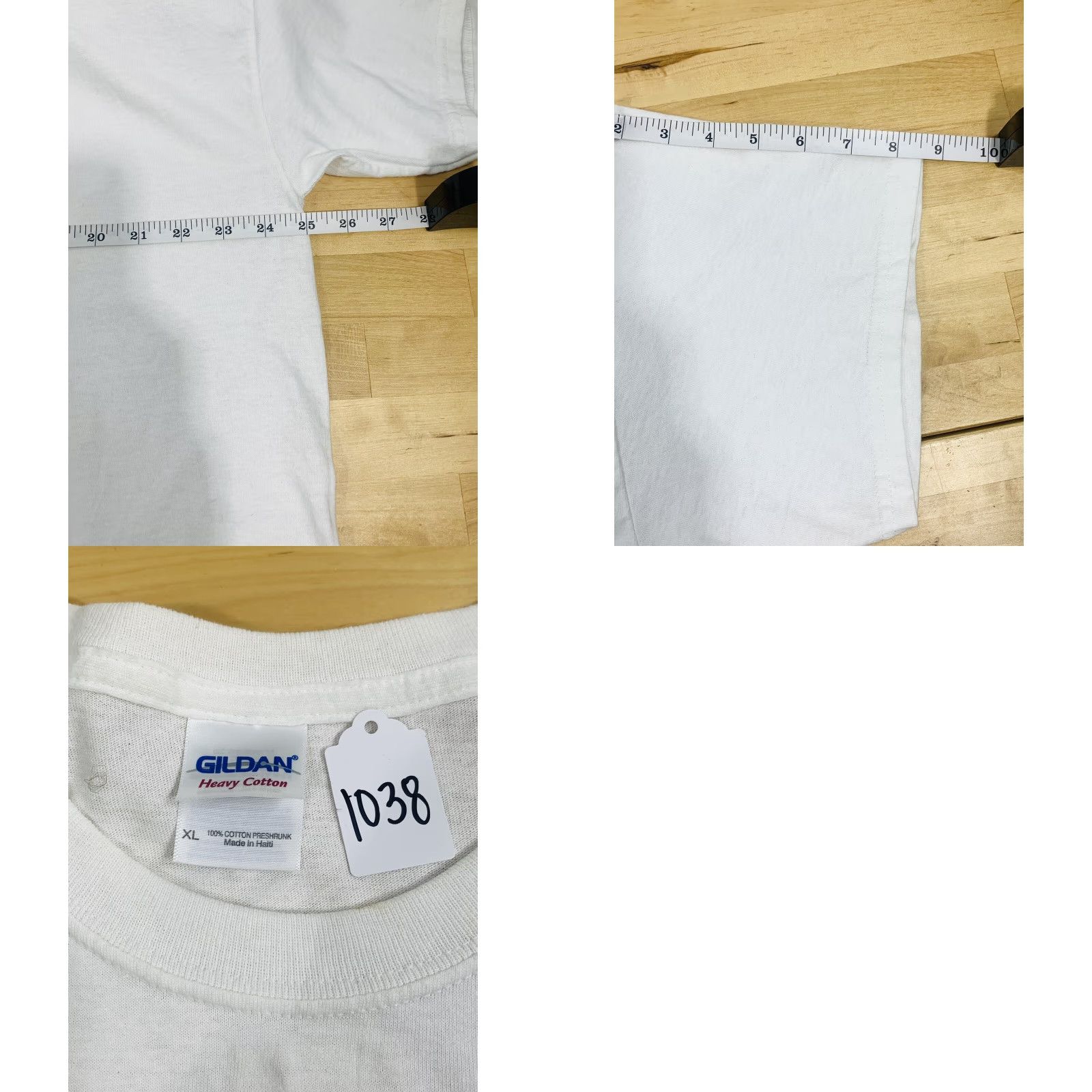 Gildan Gildan T-Shirt White XL Music Shirt Men 1038 Preshrunk Short Sleeve Logo Regular Size US XL / EU 56 / 4 - 8 Thumbnail