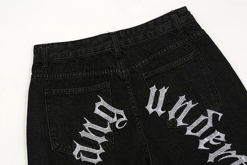 Designer Ripped Hole Embroidery Vibe Jeans Size US 30 / EU 46 - 5 Thumbnail
