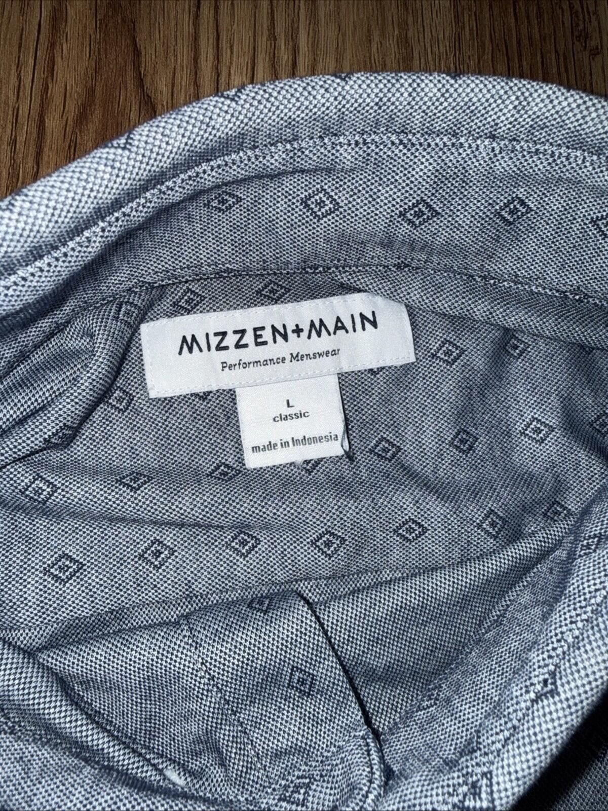 Mizzen+Main Mizzen+Main Classic Fit Performance Short Sleeve Diamond Size US L / EU 52-54 / 3 - 2 Thumbnail