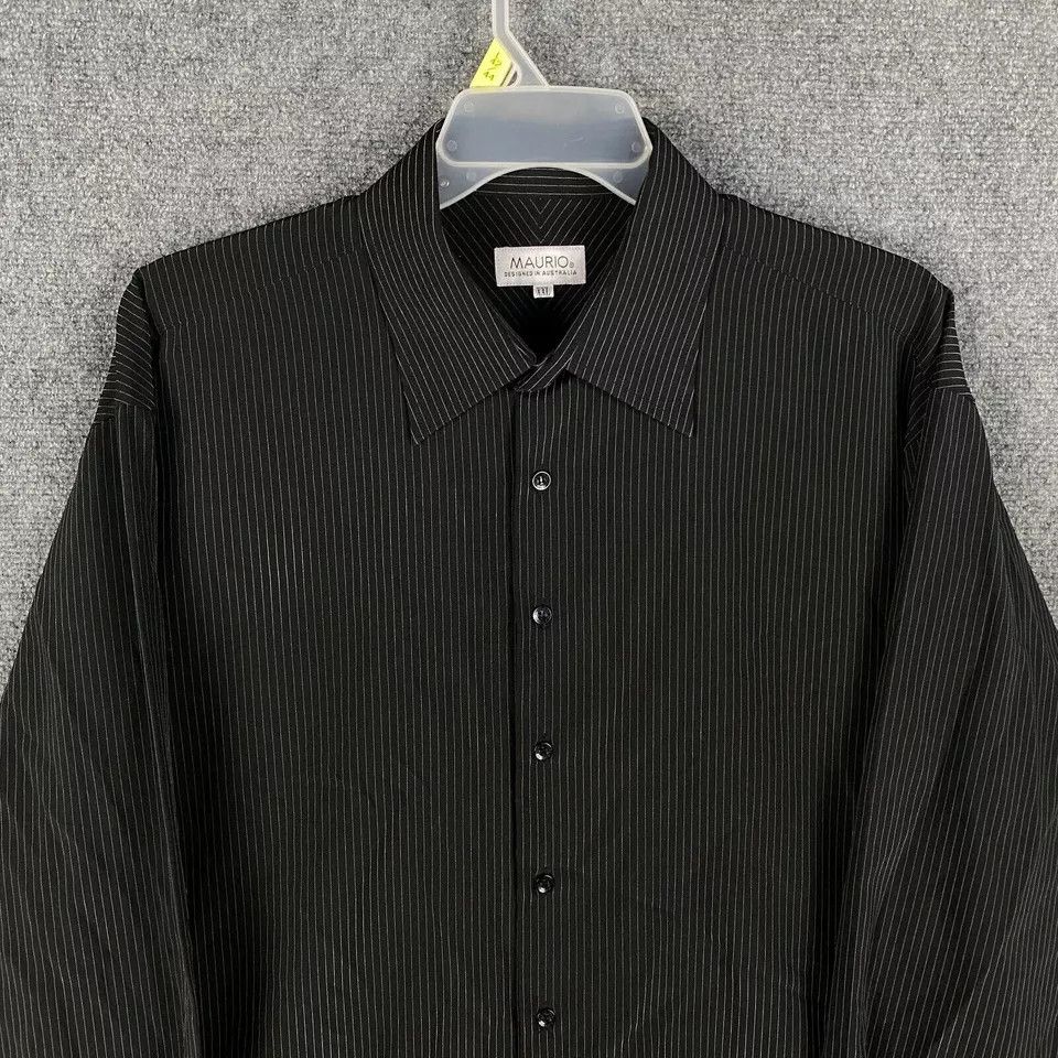 Other Maurio Dress Shirt Men's XXL Long Sleeve 2XL Striped Cotton Size US XXL / EU 58 / 5 - 2 Thumbnail