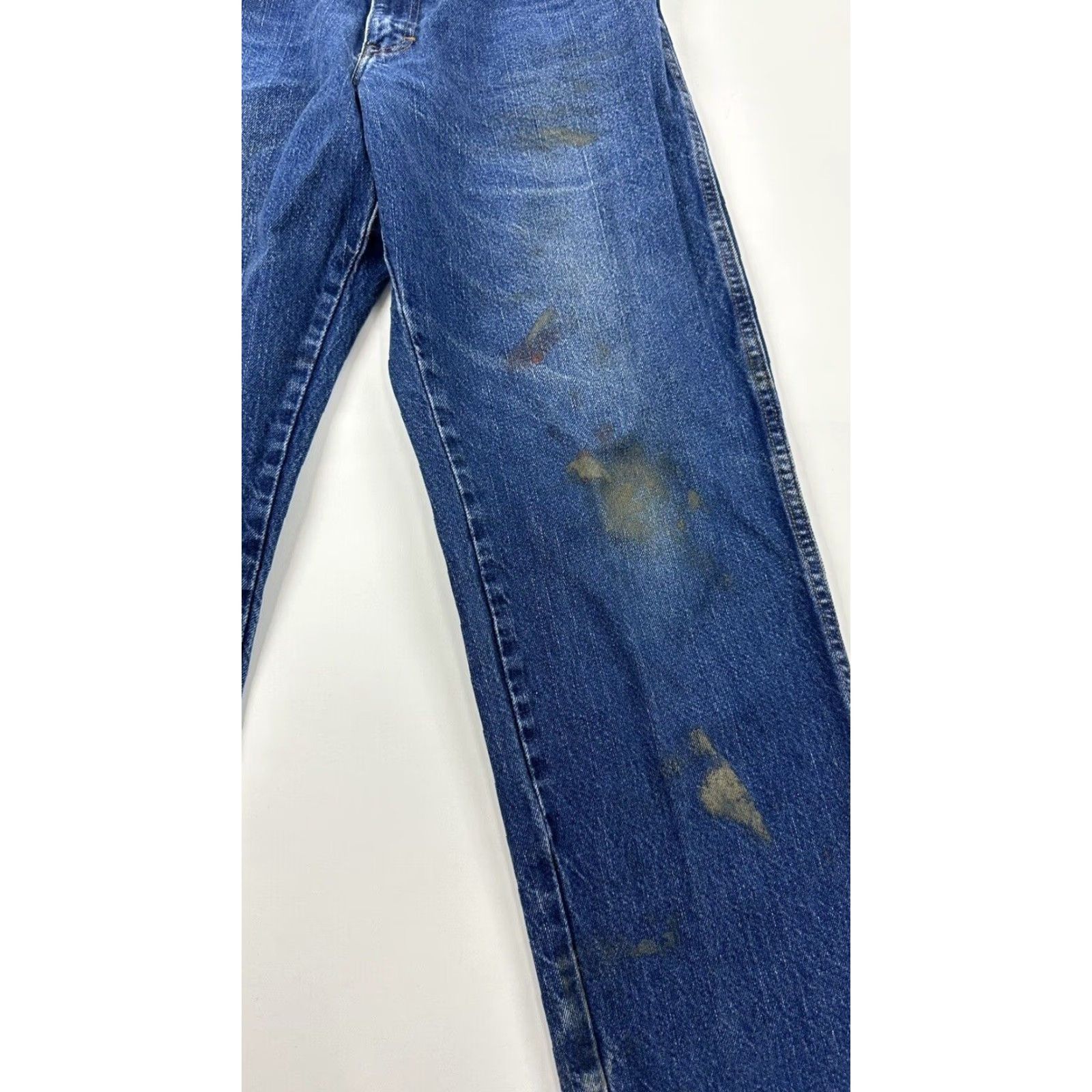 Dickies Dickies Jeans Men’s 33 Waist 29 Inseam Relaxed Straight Blue Denim Work Pants Carpenter Utility Jeans Mens Size US 33 - 3 Thumbnail
