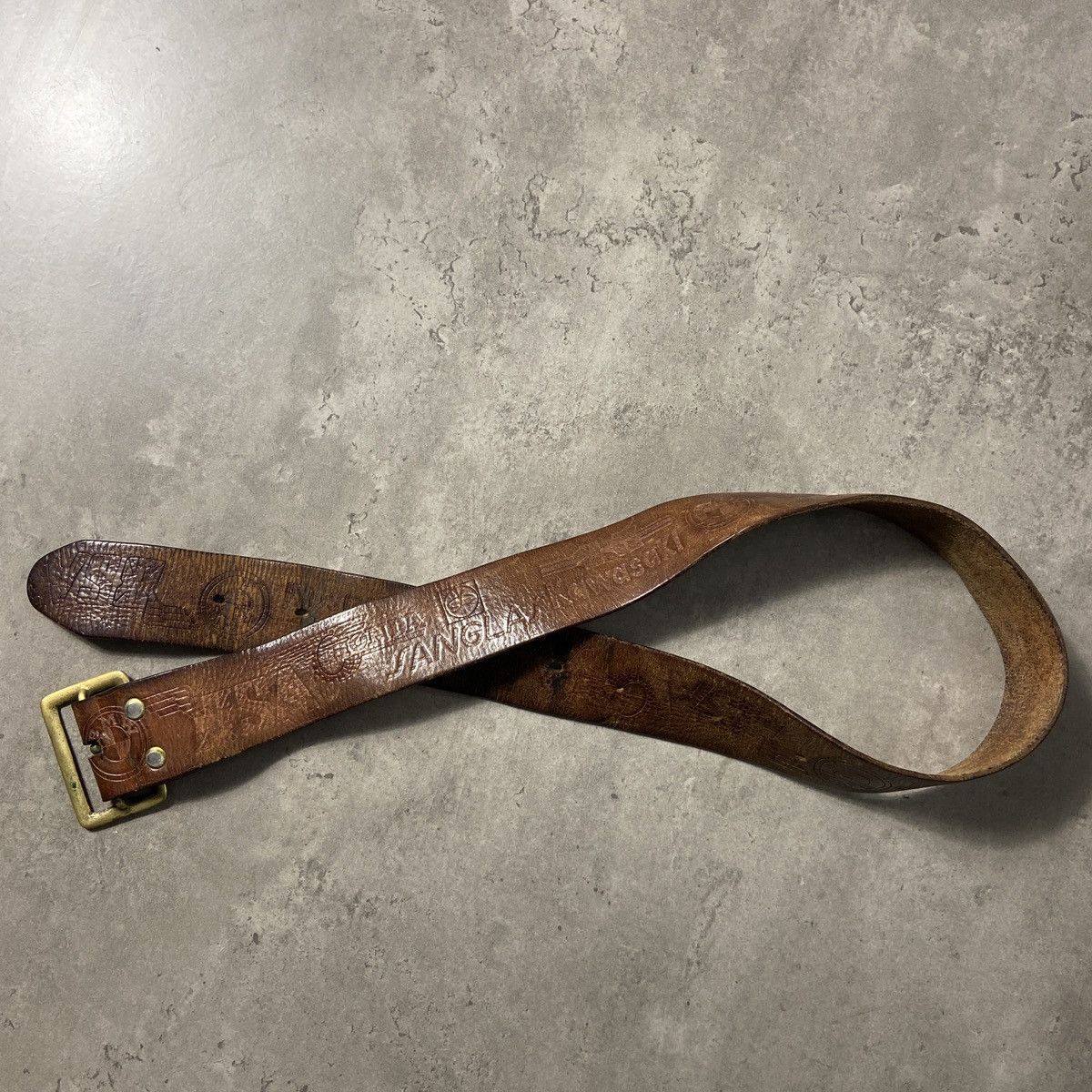 Genuine Leather Vintage Genuine Leather Racing belt Size ONE SIZE - 2 Thumbnail