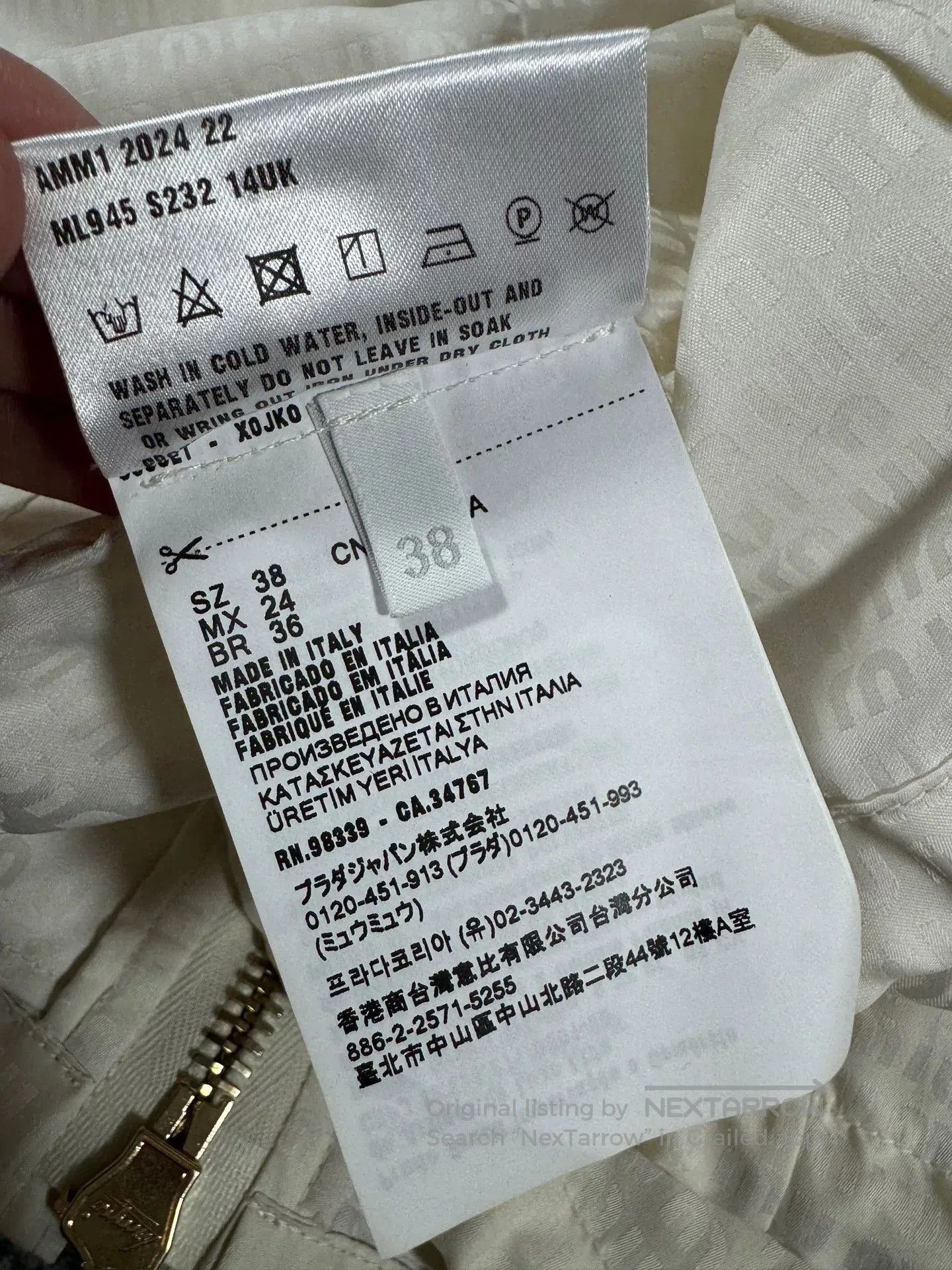 Miu Miu miu miu ivory print hooded jacket. Size US M / EU 48-50 / 2 - 5 Thumbnail
