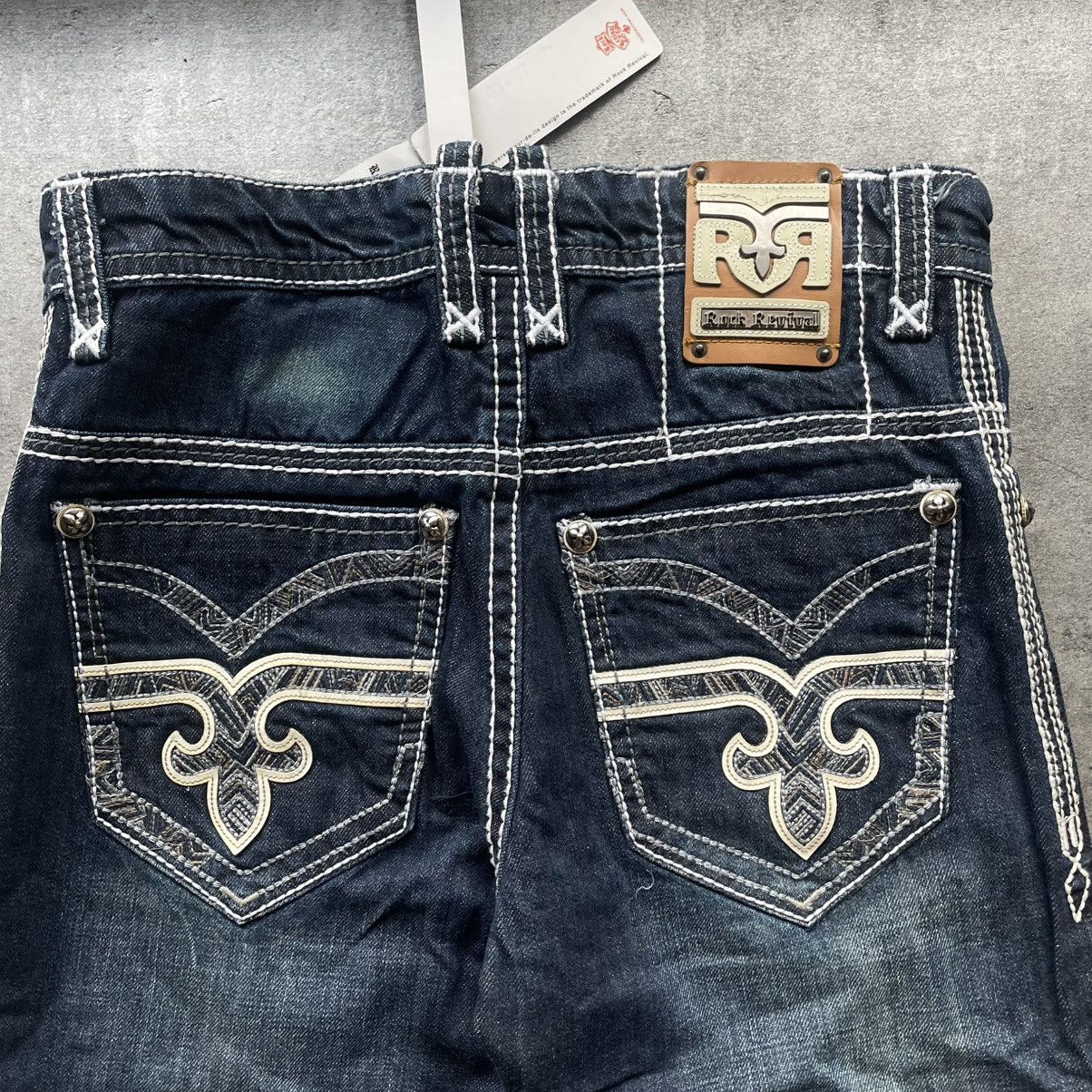 Rock Revival NWT Rock Revival Dano Straight Fit Pocket Logo Pants Size US 32 / EU 48 - 3 Thumbnail