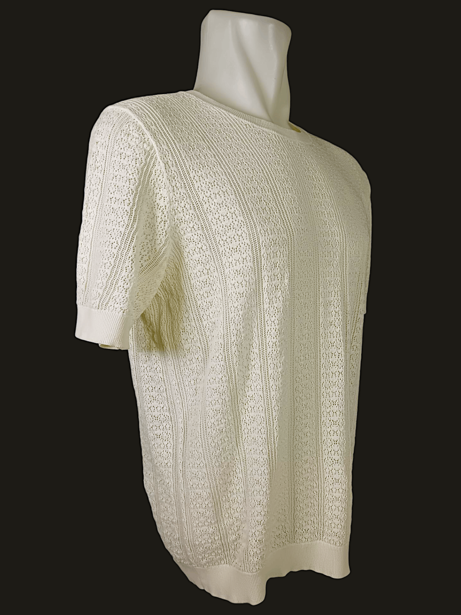 Designer × Uniqlo INES DE LA FRESSAGE X UNIQLO Mesh Knit TShirt Size XXL / US 16-18 / IT 52-54 - 4 Thumbnail