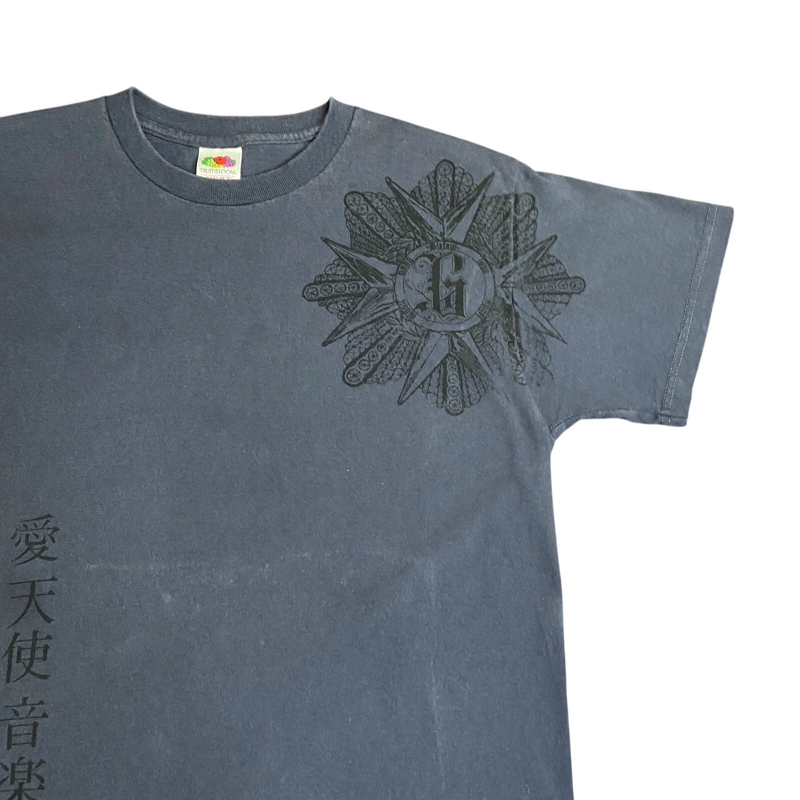 Fruit Of The Loom Y2K Mallgoth Grunge Punk Emo Rock Graphic Tee Shirt sz M Size US M / EU 48-50 / 2 - 3 Thumbnail