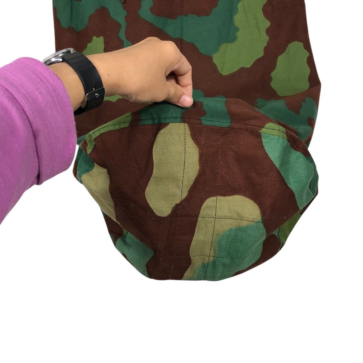 Vintage 🔥VINTAGE 60s MILITARY BAG CAMOUFLAGE DUCK CANVAS CHORE WEAR Size ONE SIZE - 9 Thumbnail