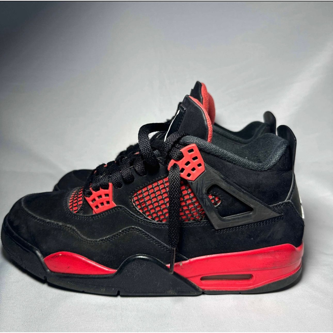 Jordan Brand × Nike Size 9.5 - Nike Air Jordan 4 Retro Red Thunder Men's Shoes Size US 9.5 / EU 42-43 - 8 Thumbnail