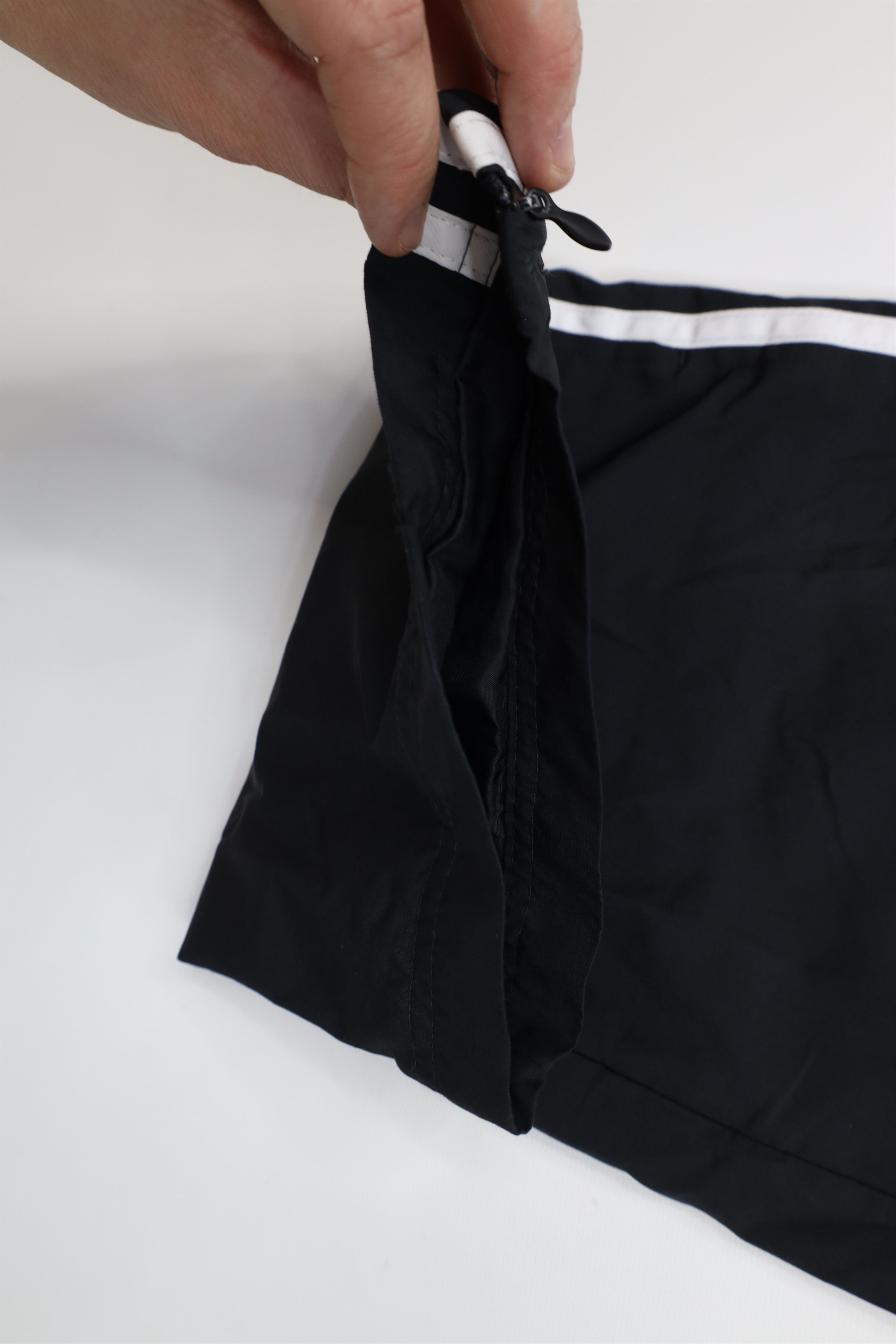 Adidas Vintage Y2K Adidas Striped Lined Windbreaker Pants Black Size 32" / US 10 / IT 46 - 6 Thumbnail