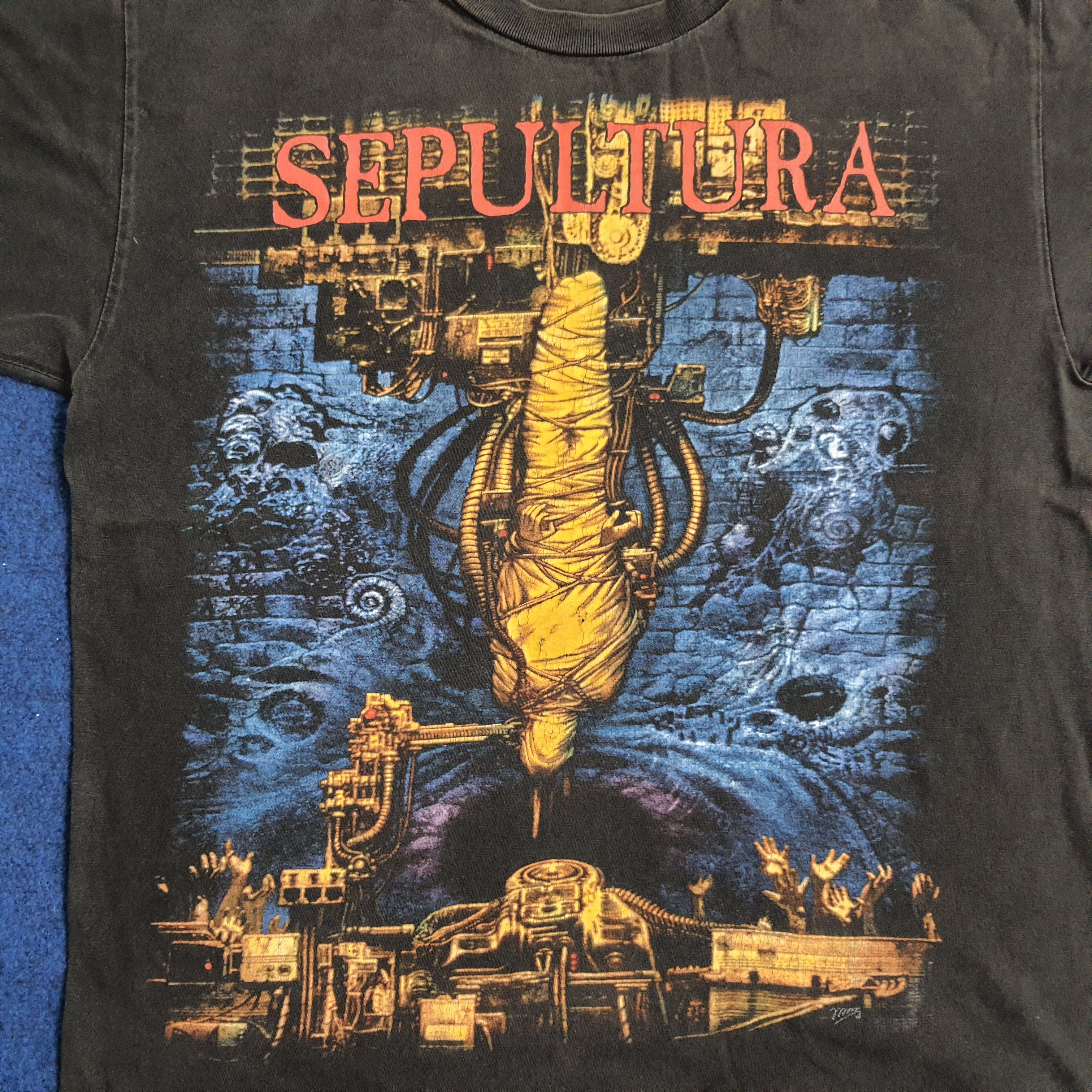Band Tees 90's SEPULTURA Heavy Metal Band Tees Size US L / EU 52-54 / 3 - 2 Thumbnail