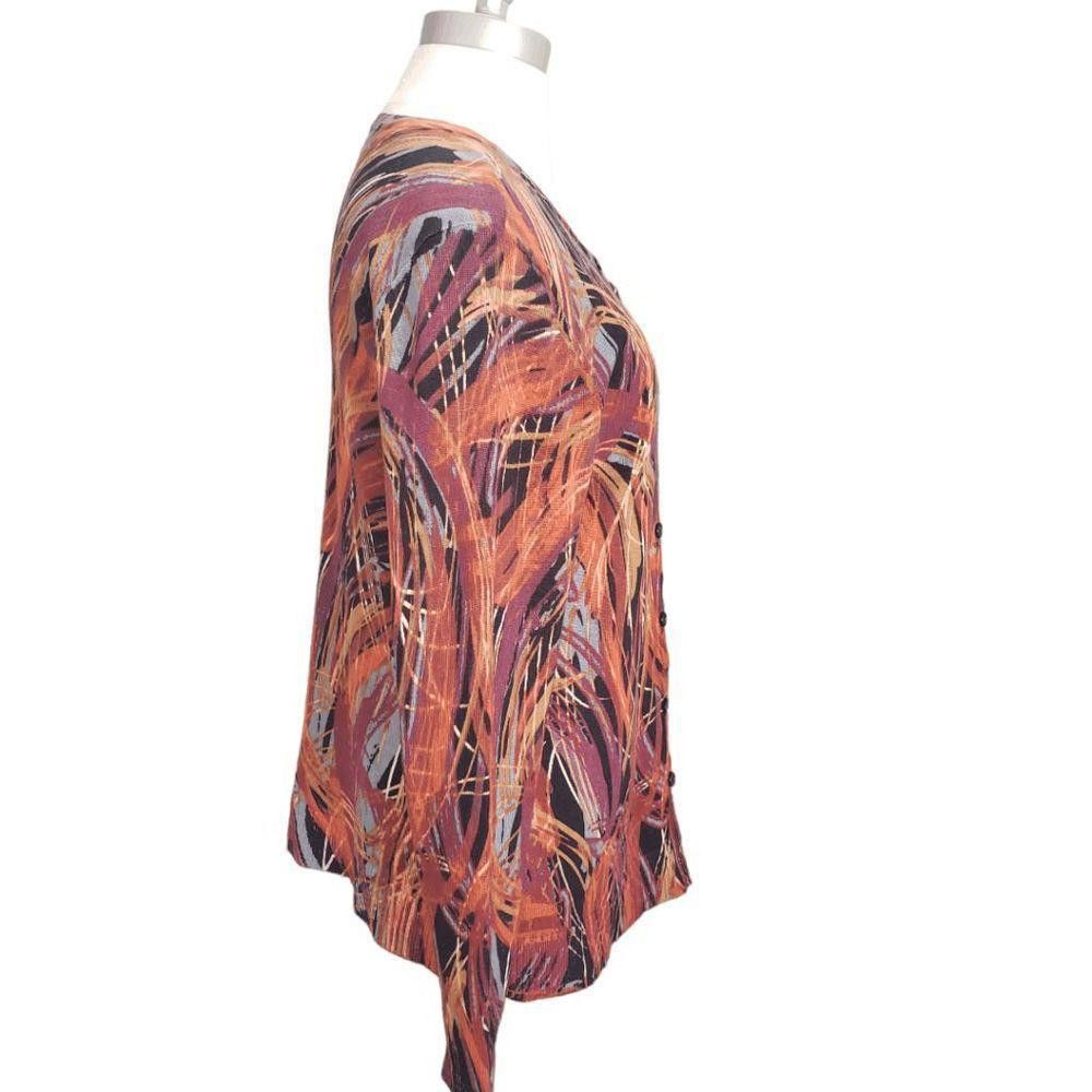 Designer CT1429 Christopher & Banks Ladies Multicolor Cardigan M Size M / US 6-8 / IT 42-44 - 3 Thumbnail