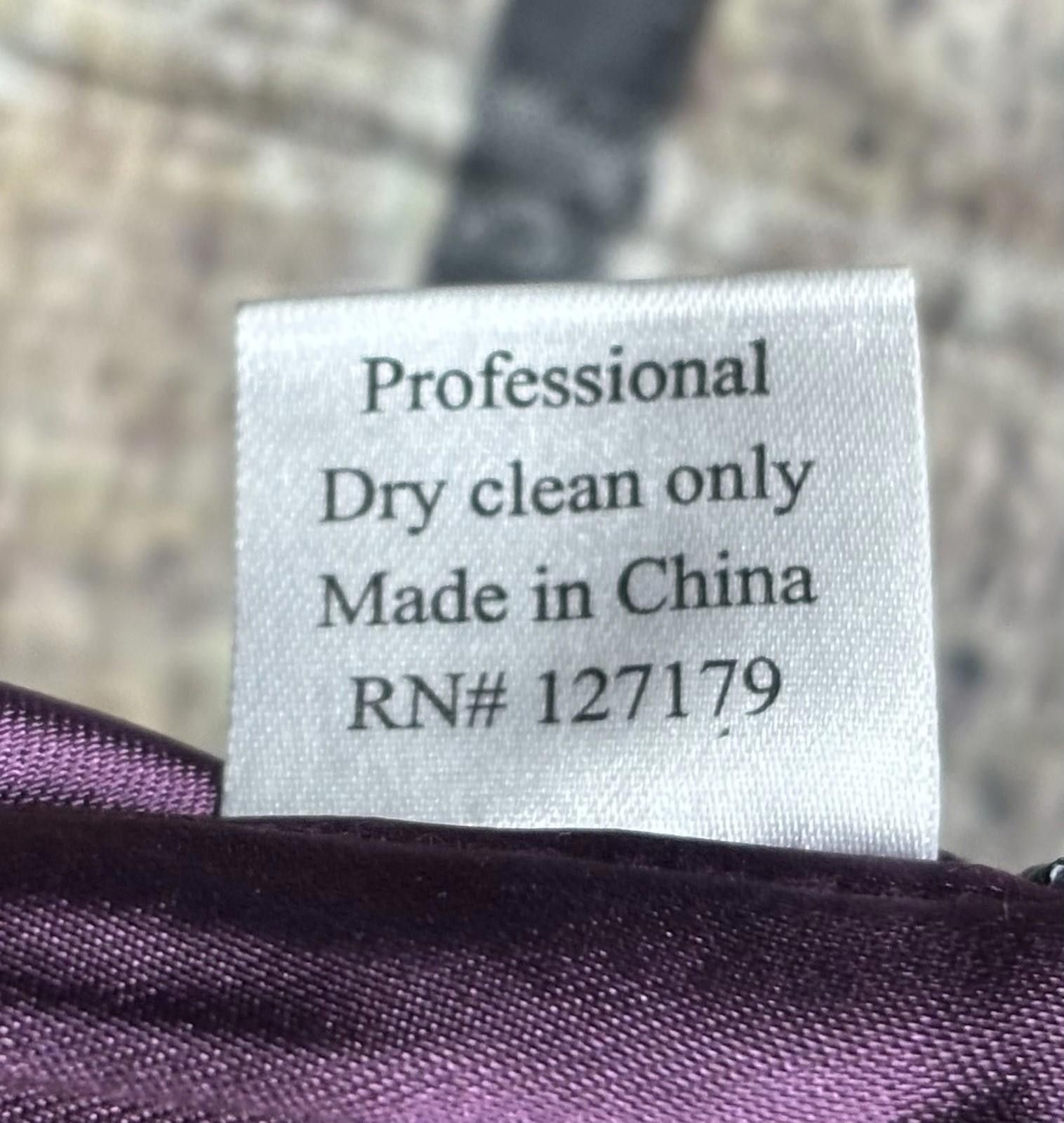 Other Jenny Yoo Dress Womens Size 4 Silk Sheath Strapless Purple Size S / US 4 / IT 40 - 11 Thumbnail
