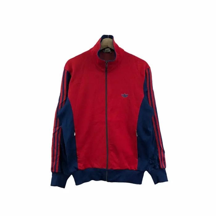 Adidas Vtg 70’ ADIDAS WEST GERMANY Red Sweater Originals Jacket Size US L / EU 52-54 / 3 - 1 Thumbnail