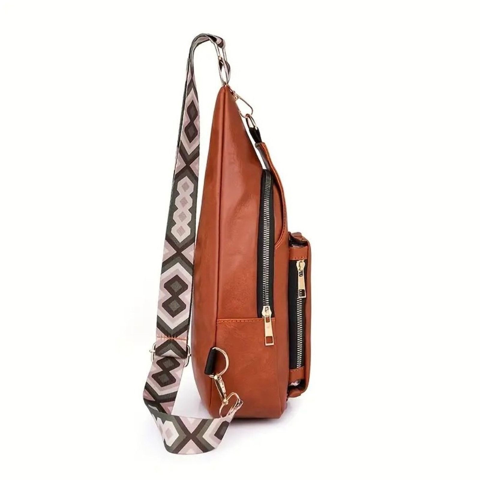Other Vintage Bohemian Crossbody Bag - Beige Size ONE SIZE - 4 Thumbnail