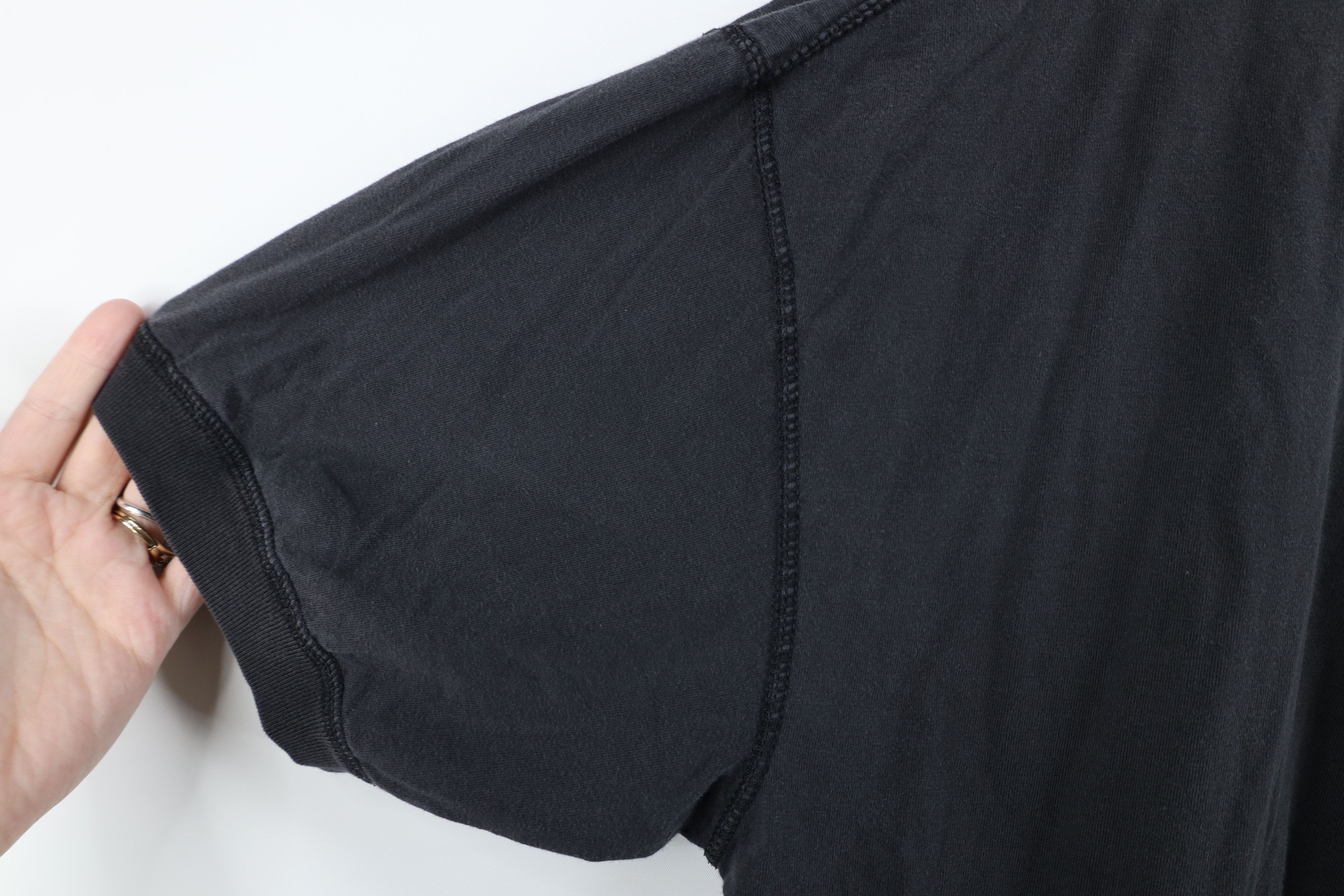 Vintage Vintage 90s Streetwear Cotton Henley T-Shirt Black Size US L / EU 52-54 / 3 - 7 Thumbnail