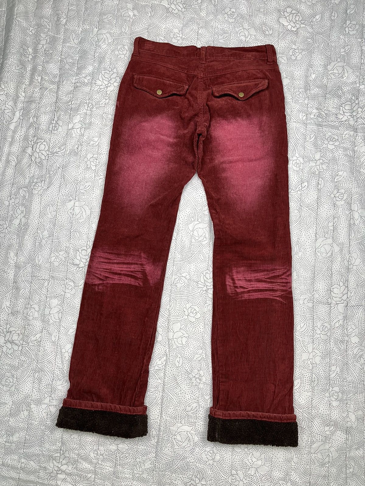LOWBOX Distressed Corduroy Pants Lowbox Japanese Brand Size US 30 / EU 46 - 8 Thumbnail