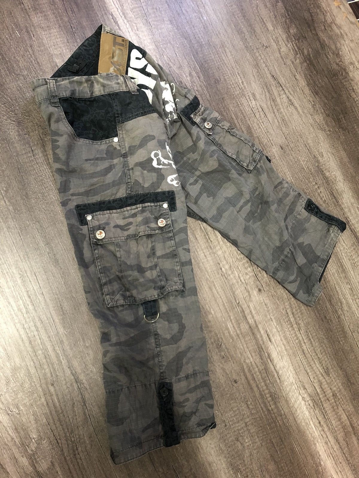 Designer × Japanese Brand BA-TSU STUDIO SKULL DESIGN CAMO SHORT PANTS Size US 30 / EU 46 - 5 Thumbnail