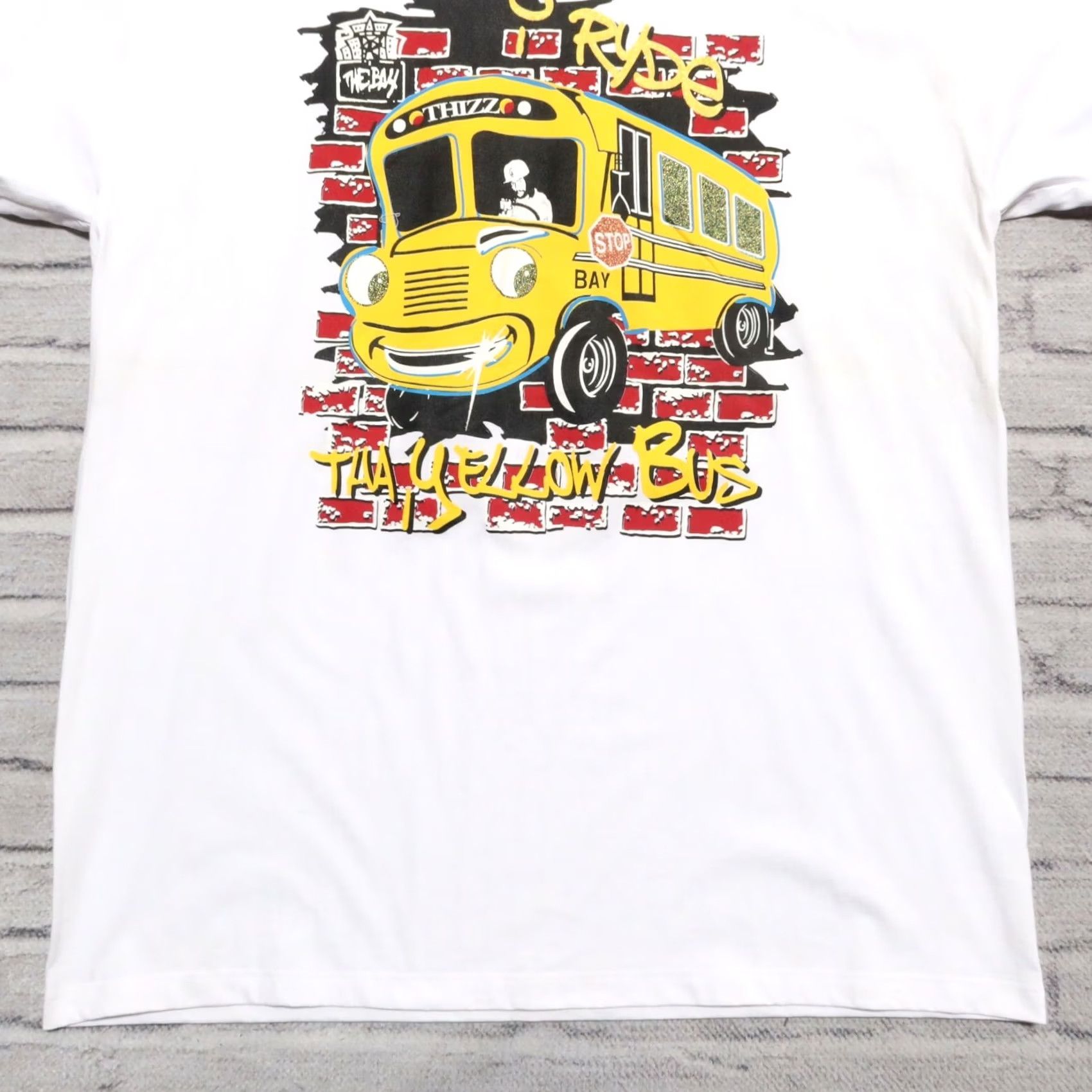 Vintage Vintage Y2K Mac Dre I Ride The Yellow Bus Tshirt Shirt Bay Area Thizz XXX-Large White Mens Tshirt Size US XXL / EU 58 / 5 - 3 Thumbnail