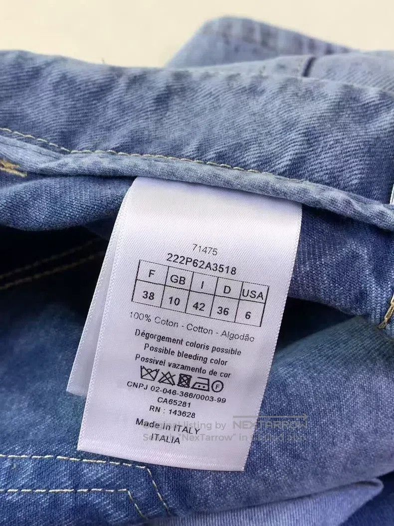 Dior Denim shorts with belt